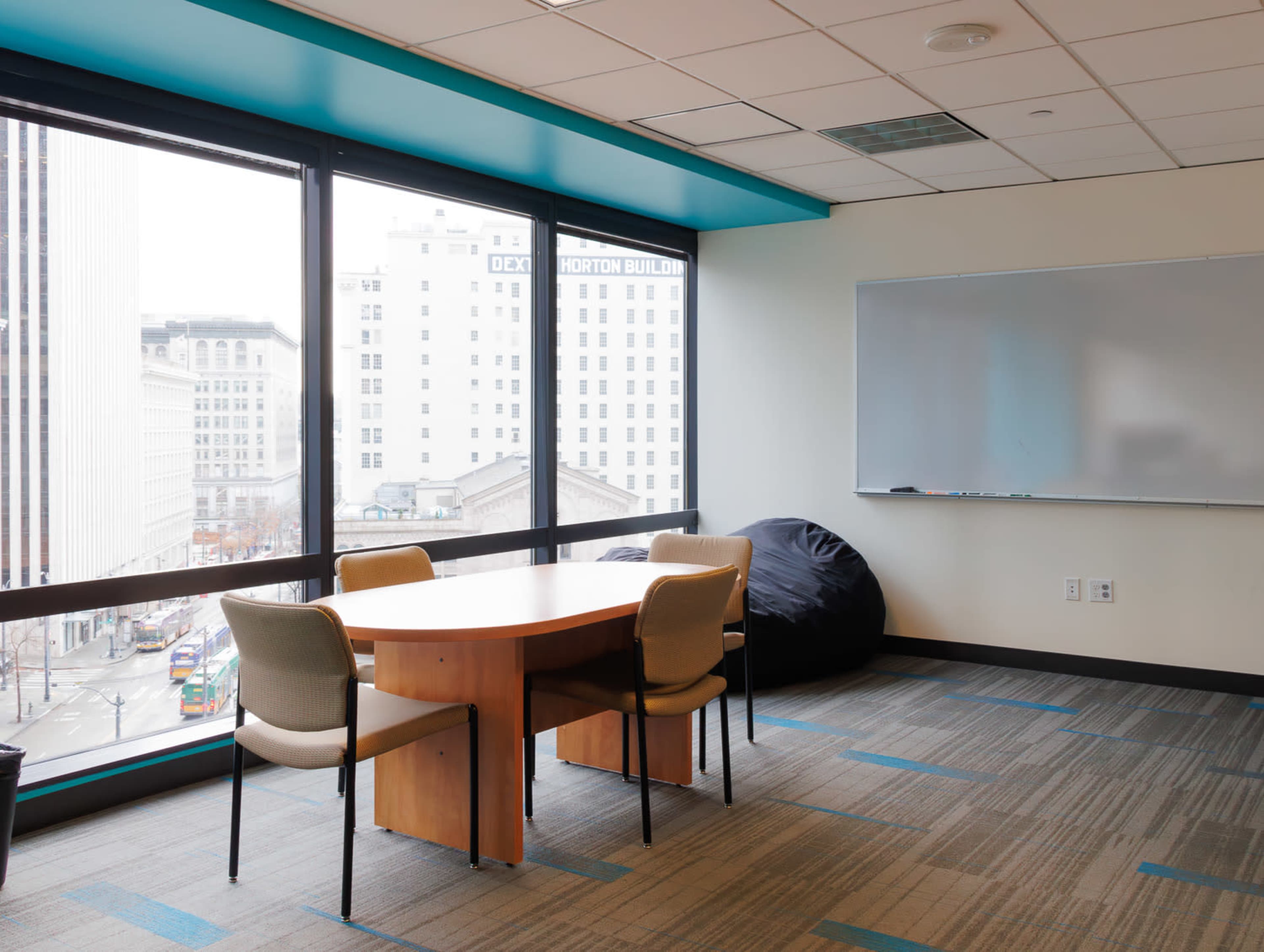 Hawaii: Tech Team Suite with 7 4K Monitors & Floor-to-Ceiling City Views Image in Central Business District, Seattle, WA
