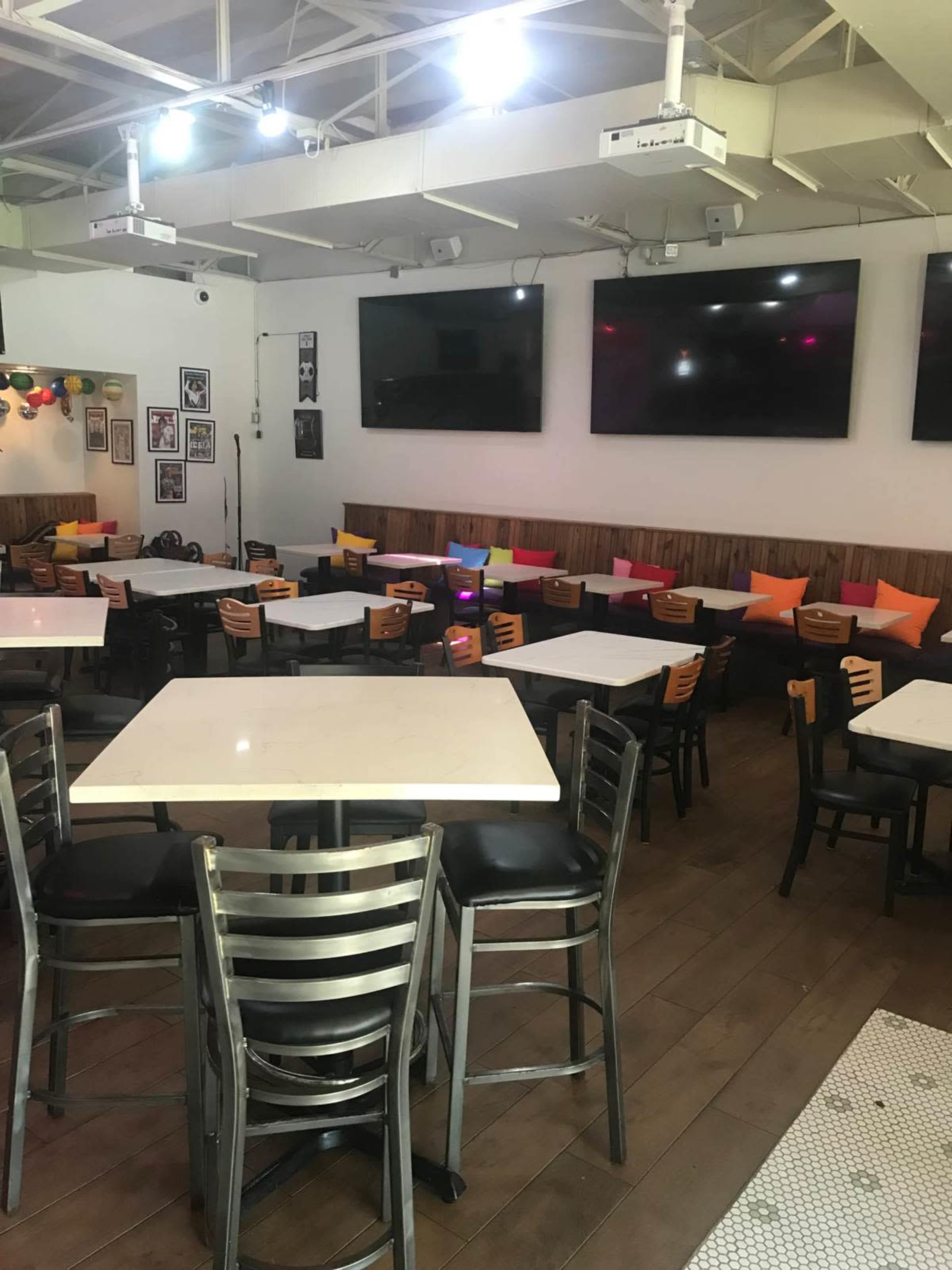 Large space with TVs, sound system, and a beautiful patio. Image in West University, Austin, TX