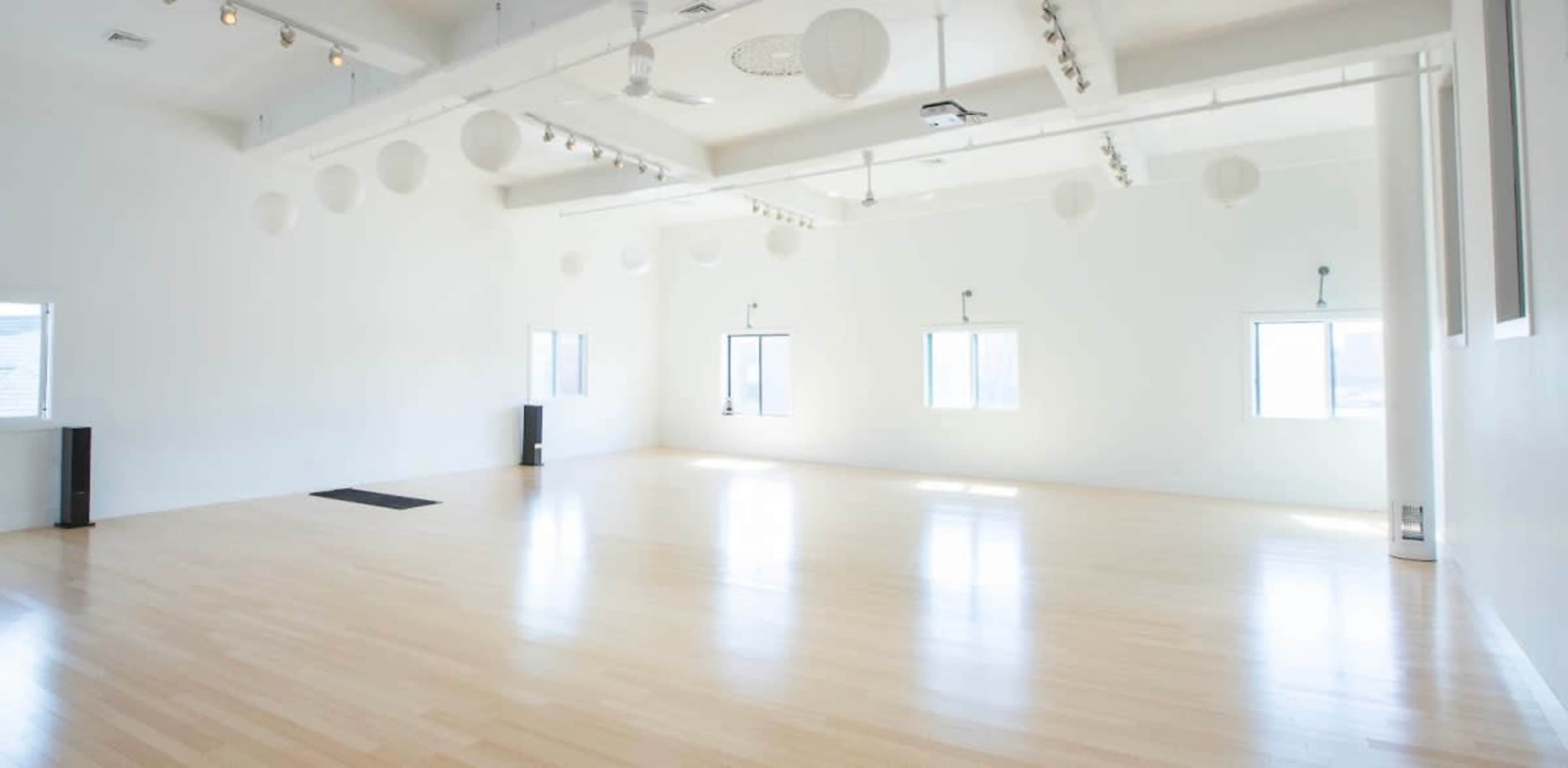 Minimal, Spacious, Light Filled Yoga Studio Image in Jamaica Plain, Jamaica Plain, MA