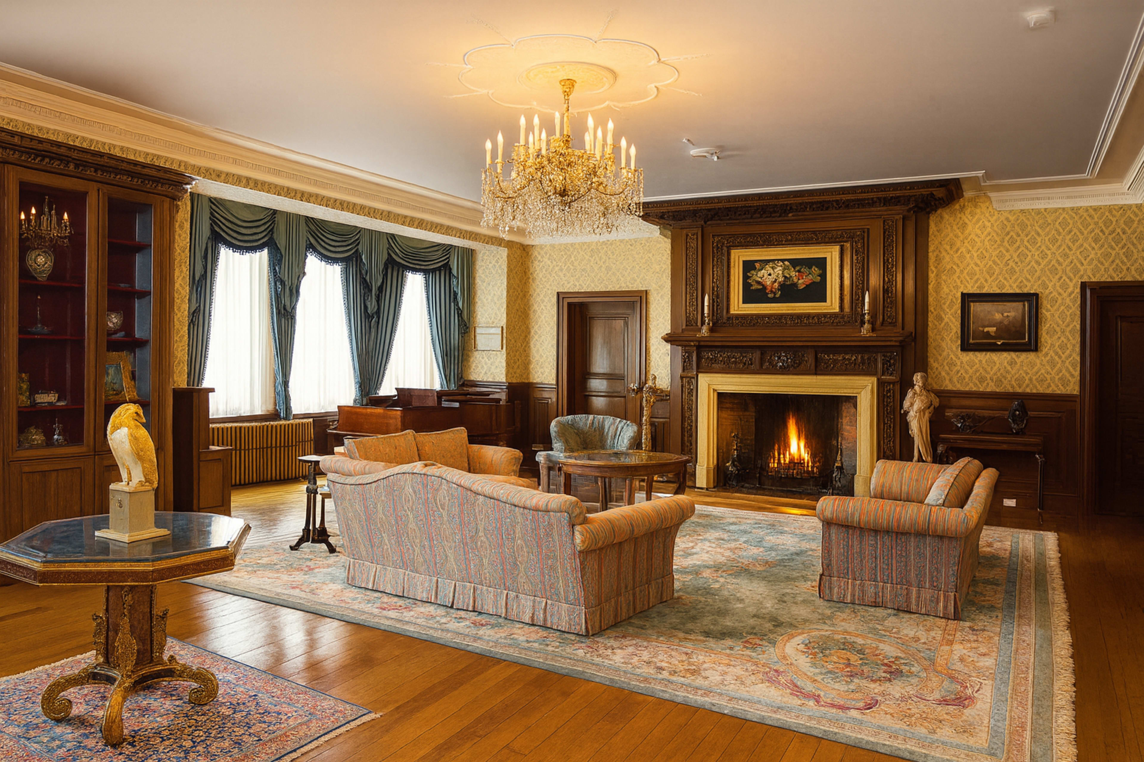 Grand Georgian Country Manor with Private Grounds & Lake Image in Moulton, Pitsford, ENG