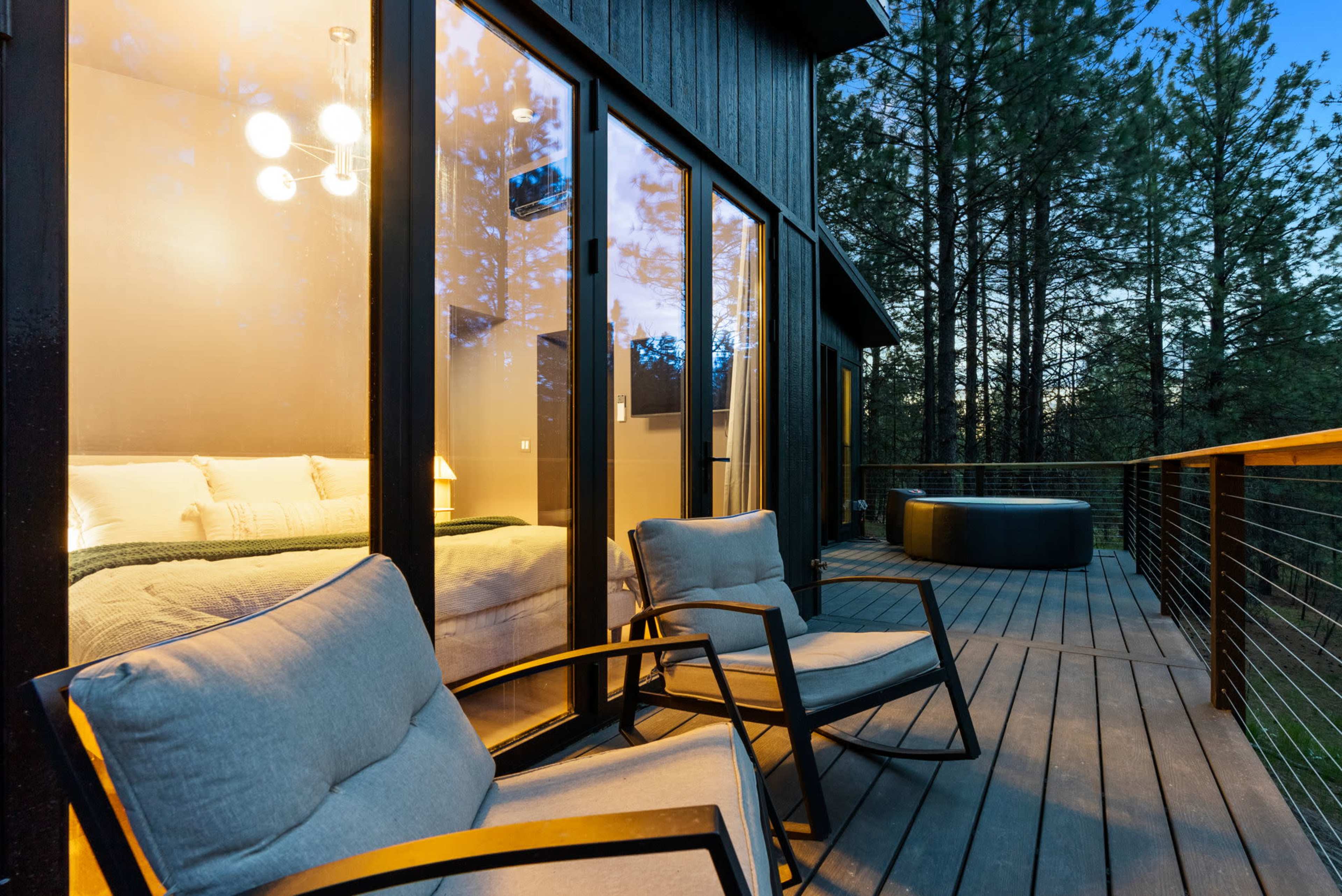 Rural treehouse with modern interior Image in , Spokane, WA