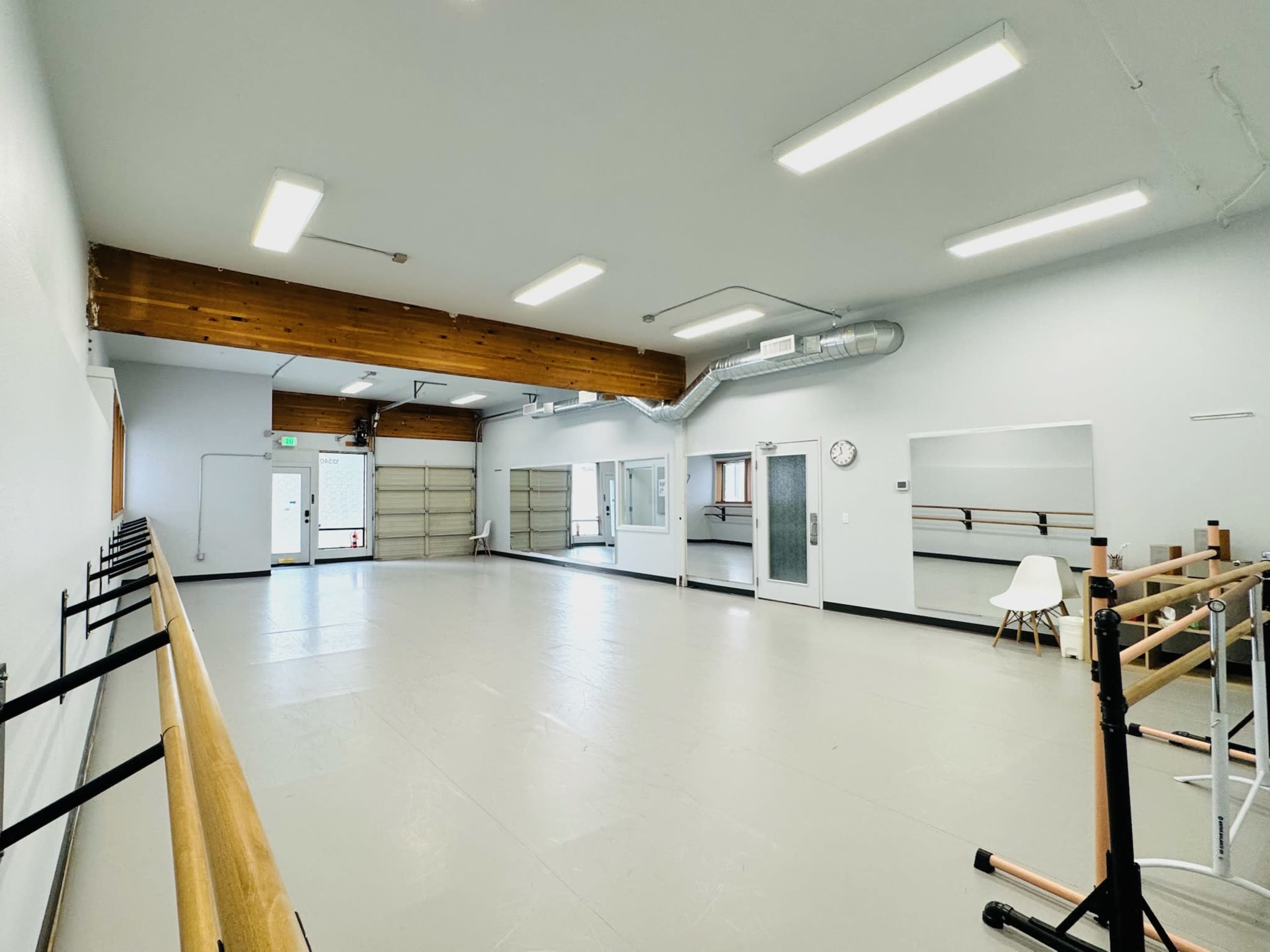 Ruby Studio - 1000sf Ballet studio with new marley floors Image in Wilburton, Bellevue, WA