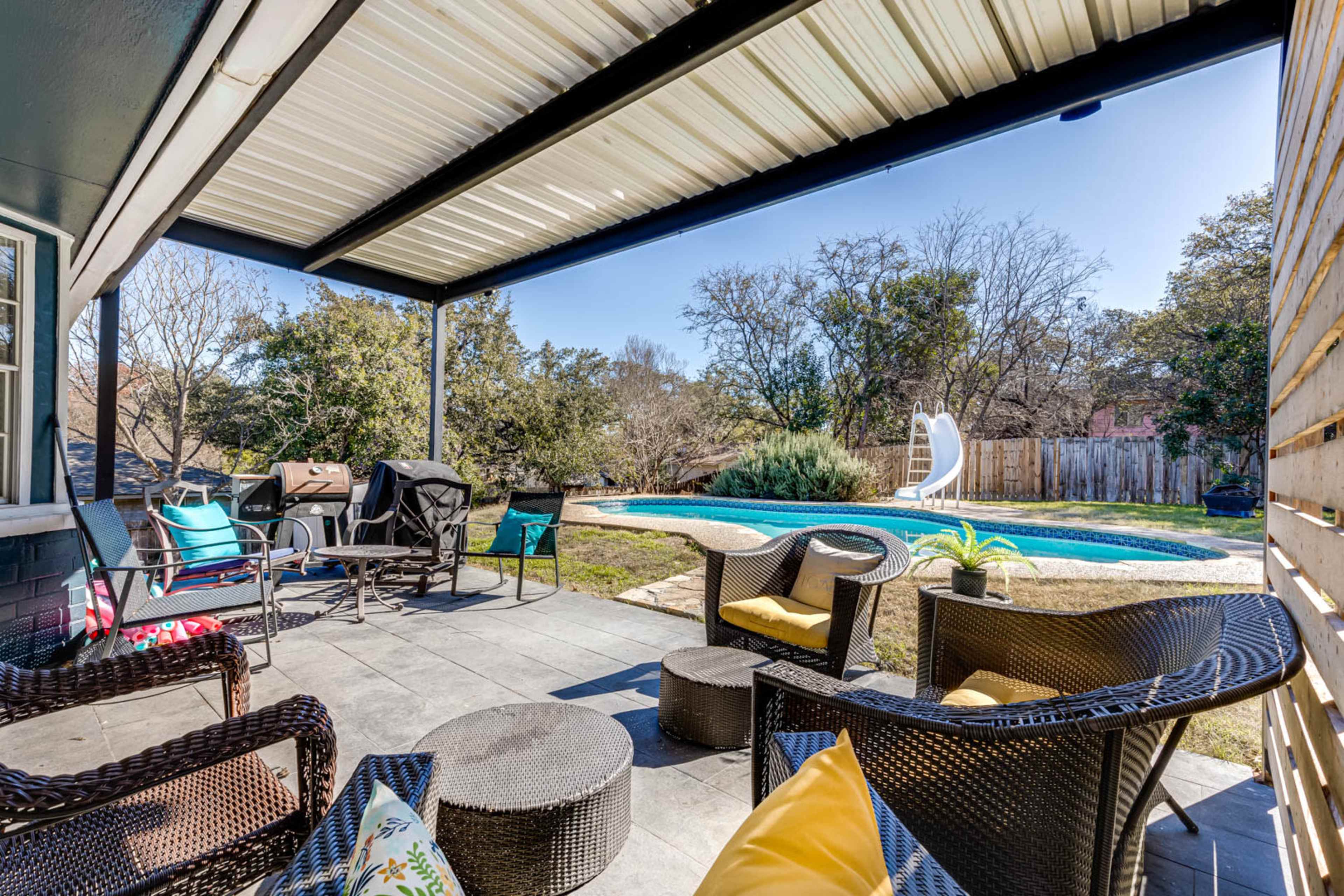 Cute home with a backyard pool Image in Uptown Central, San Antonio, TX