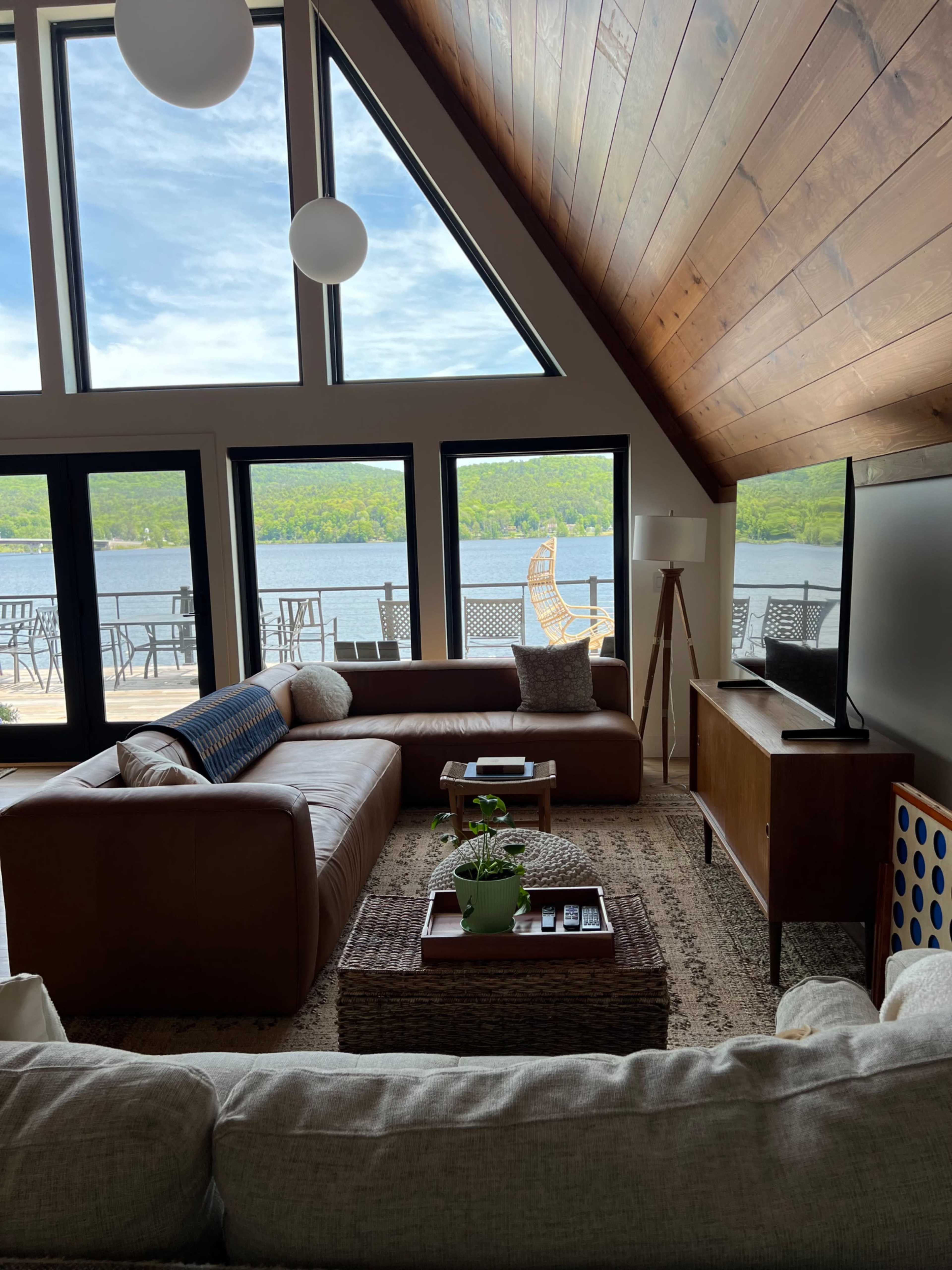 Edinburg A-Frame: A modern lakefront escape Image in Edinburg, Edinburg, NY