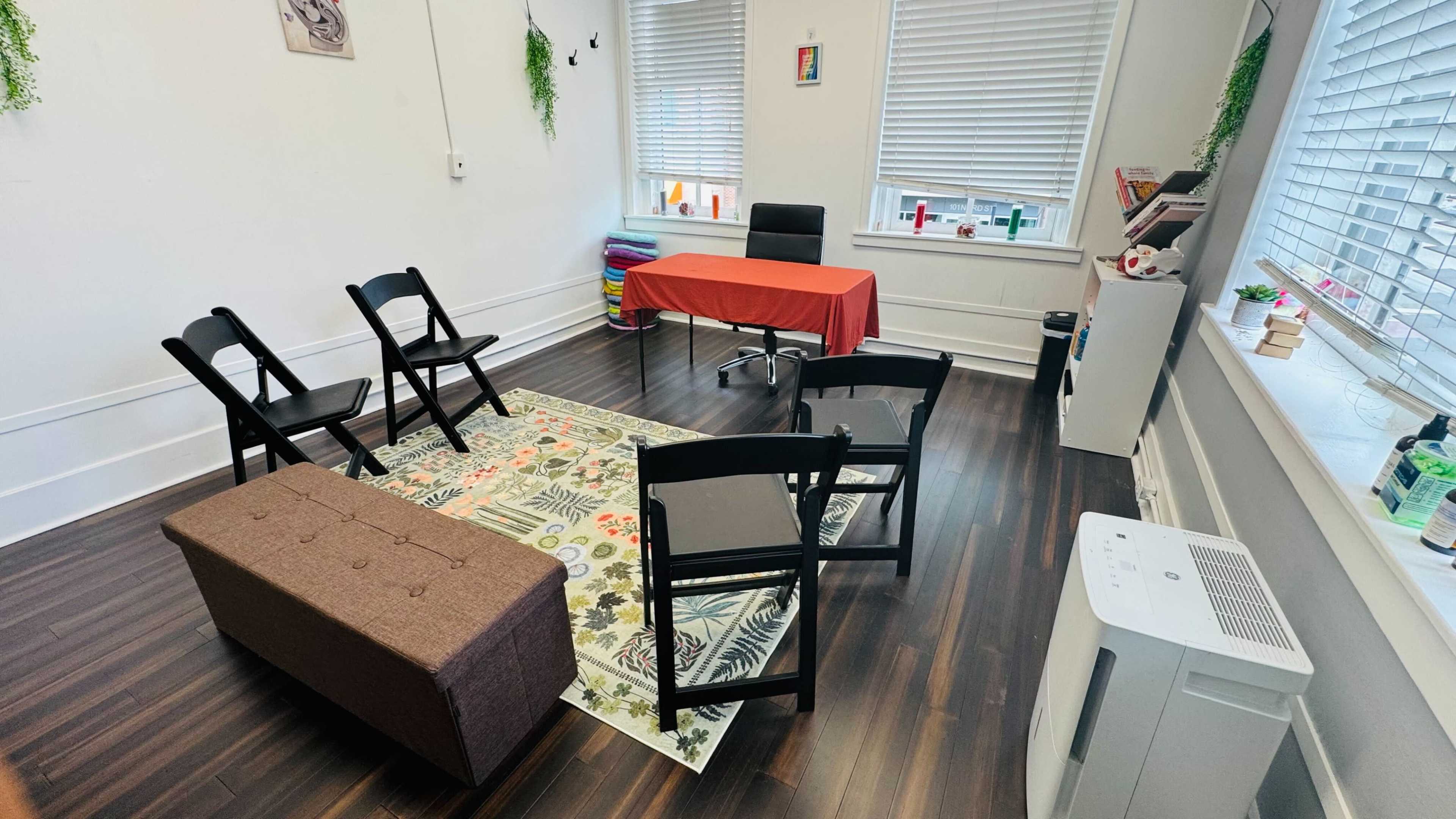 Downtown healing space for gatherings, meetings, education or one on ones. Image in Riverfront, Wilmington, NC