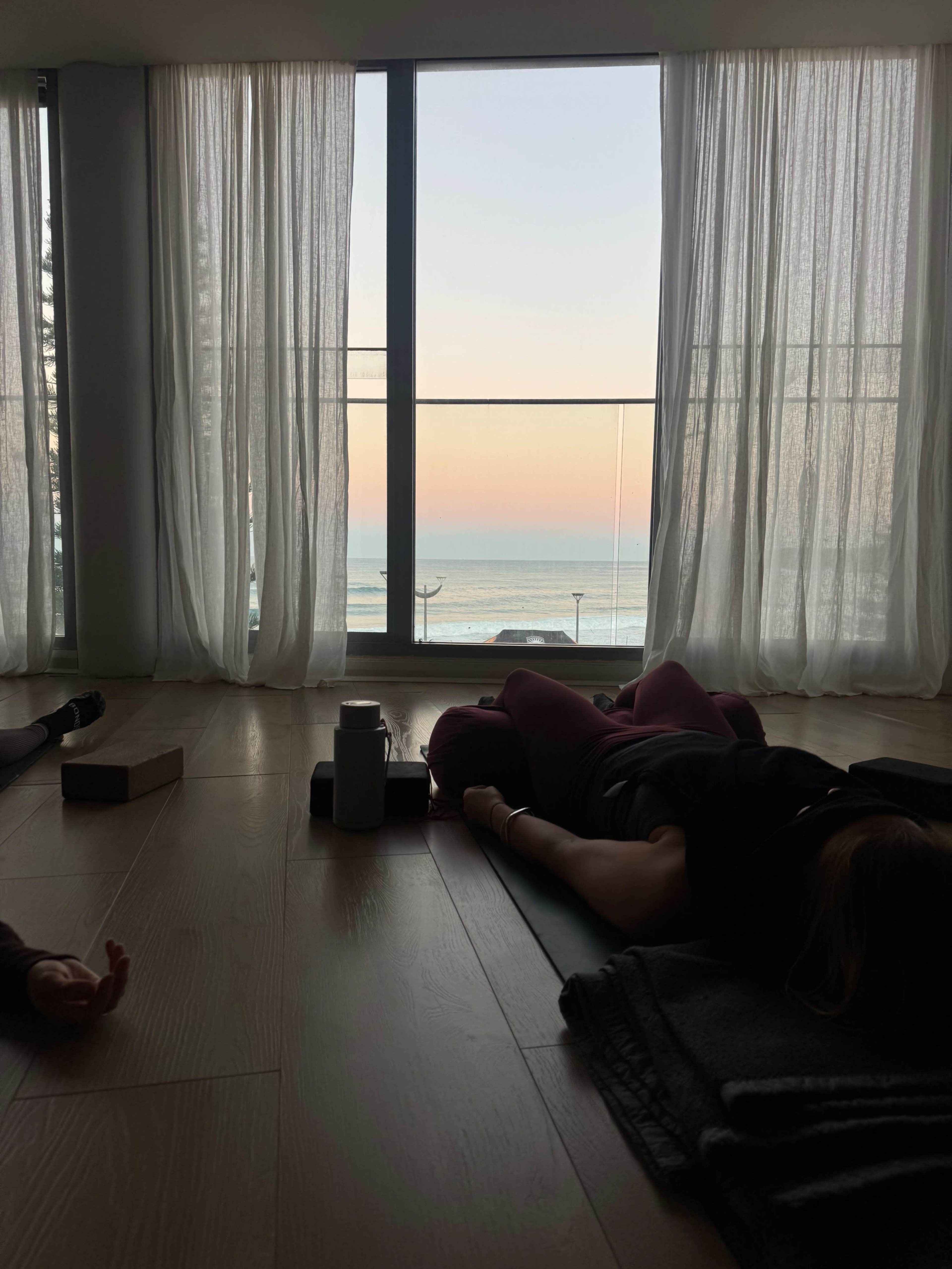 Spacious Yoga studio with floor to ceiling ocean views. Image in Maroubra, maroubra, NSW