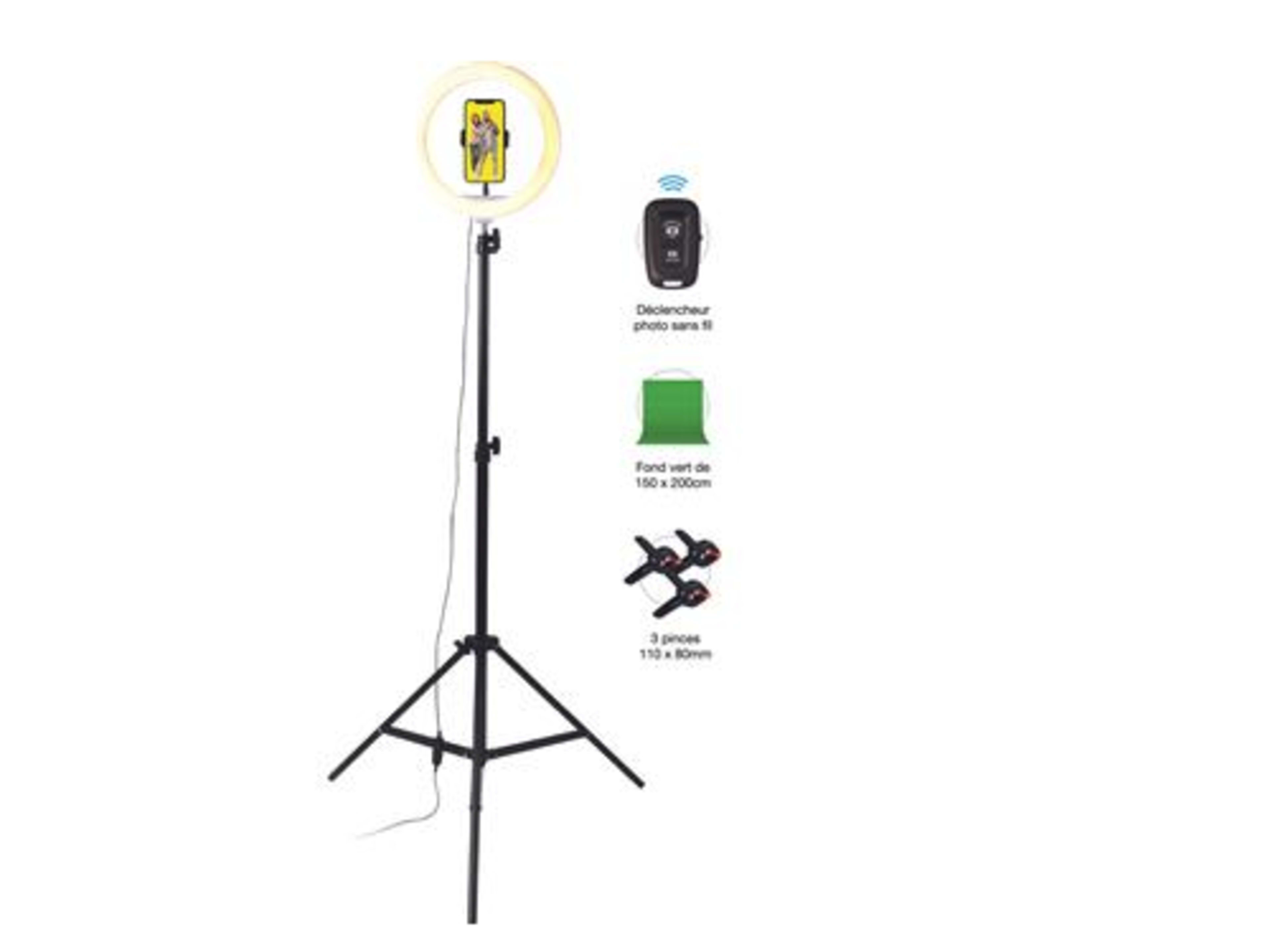 Anneau lumineux de 26cm avec 120 LEDs 
