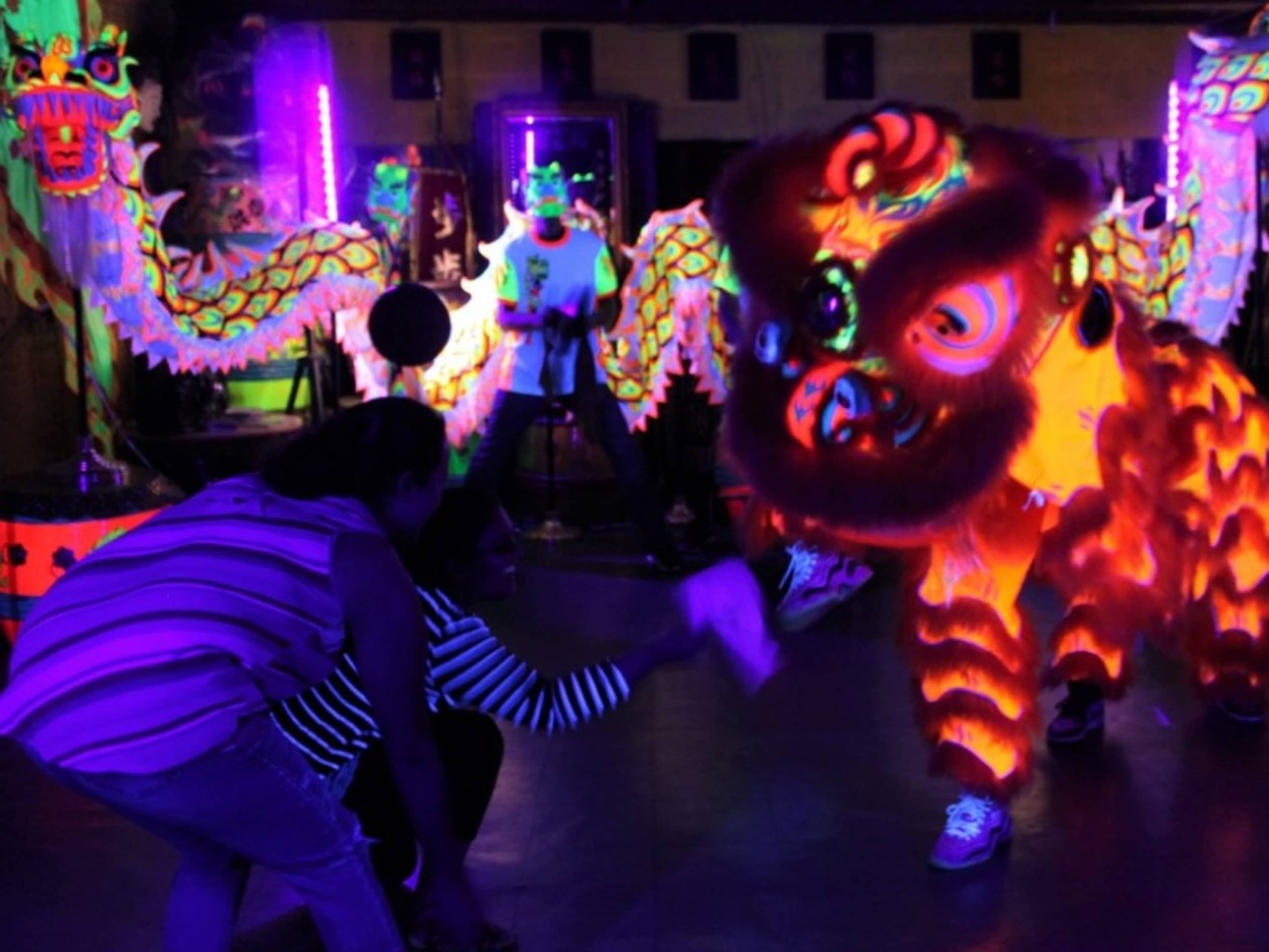 Luminous Lion Dance in studio for your event