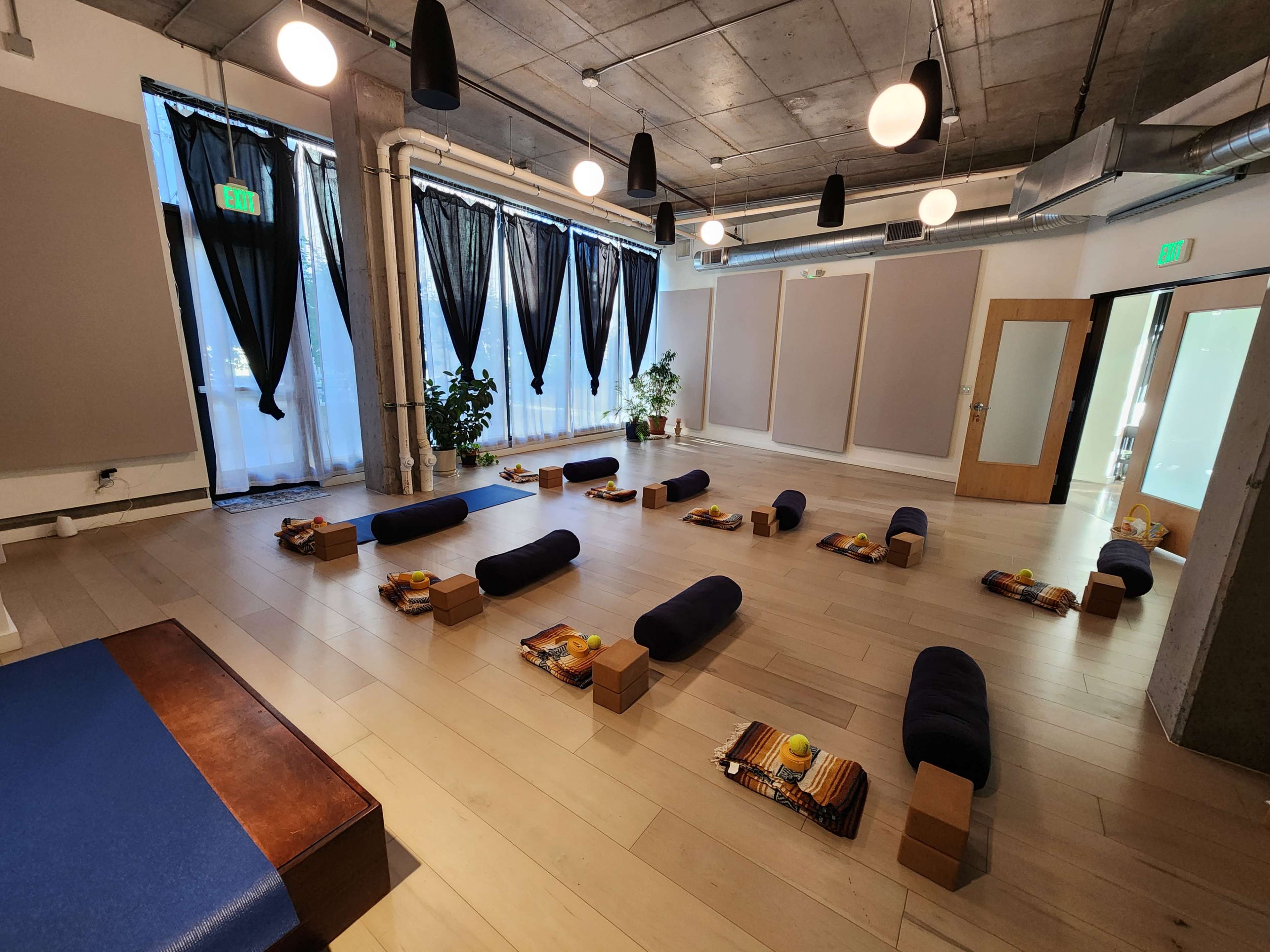 Colorful cozy welcoming yoga studio Image in Southeast Portland, Portland, OR