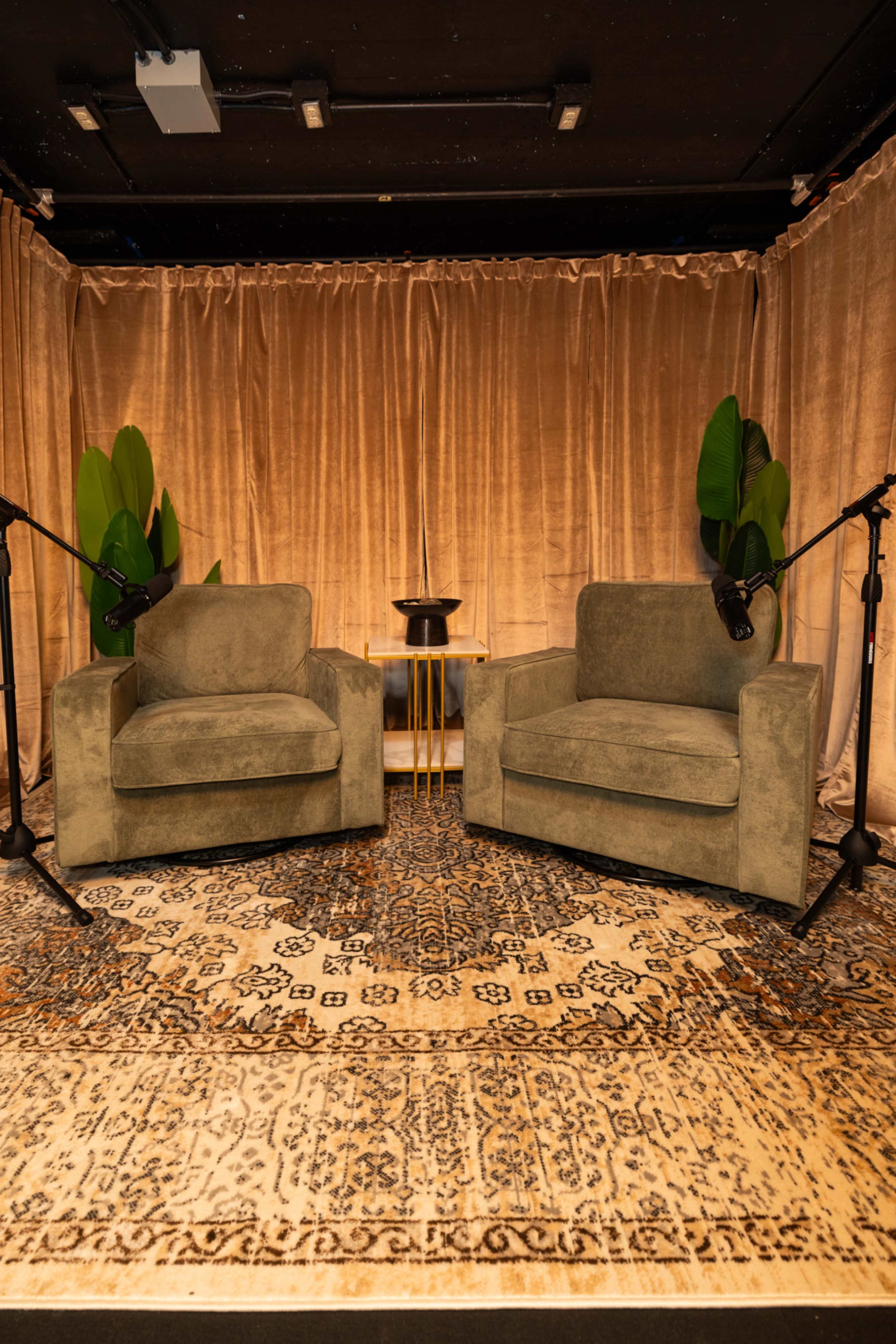 2-Person Podcast Studio | 3-Camera Setup + Pro Audio + On-Site Techs Image in Northern Waterfront, San Francisco, CA