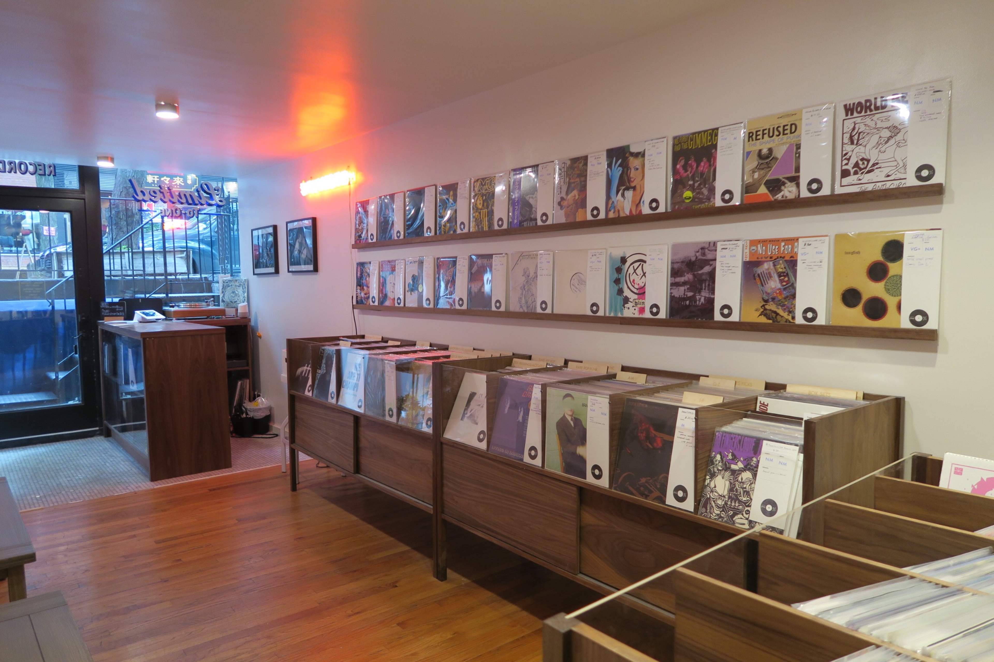 Record Store in East Village Image in Lower Manhattan, New York, NY
