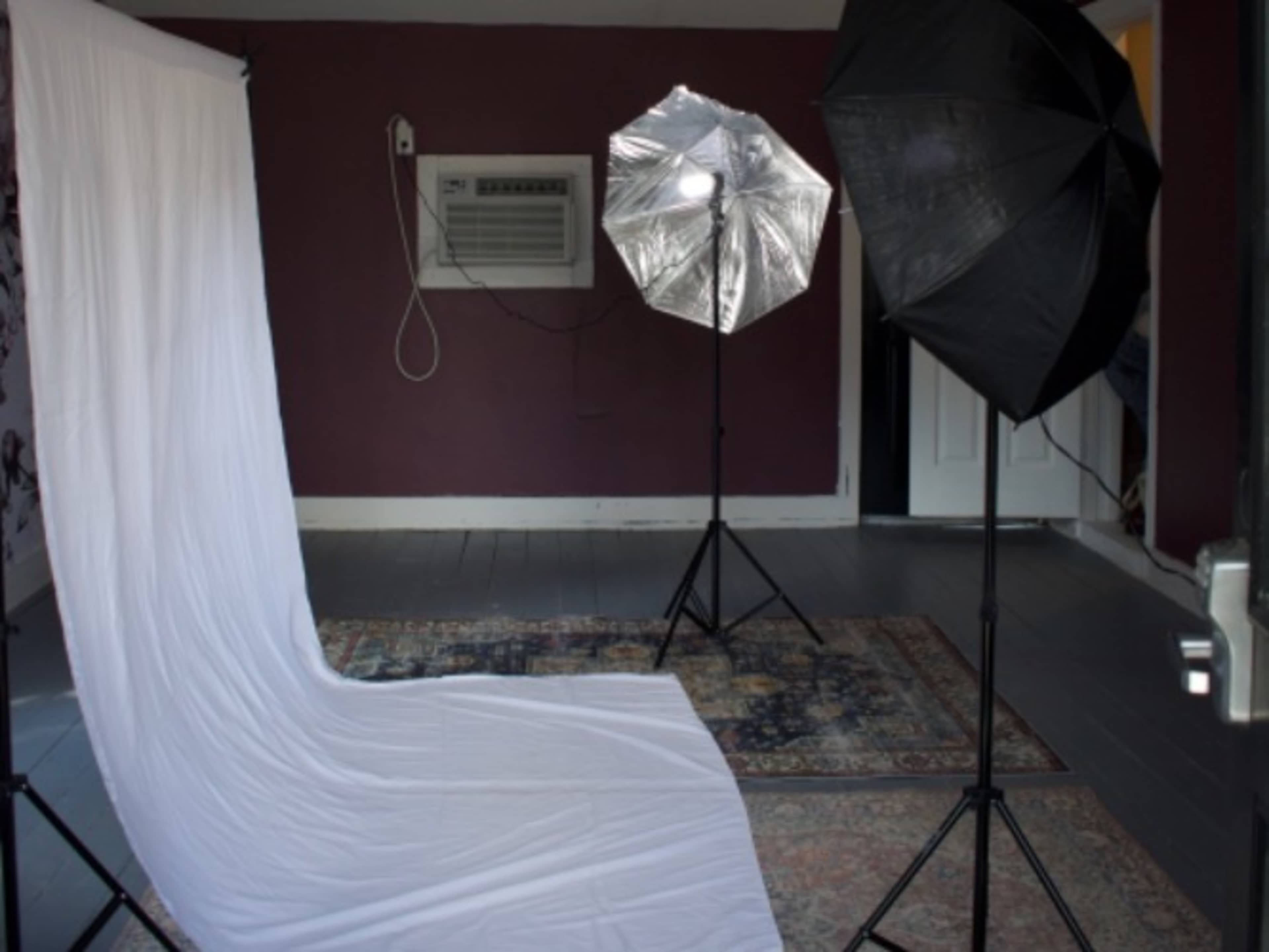 Photoshoot Backdrop with Professional Lights