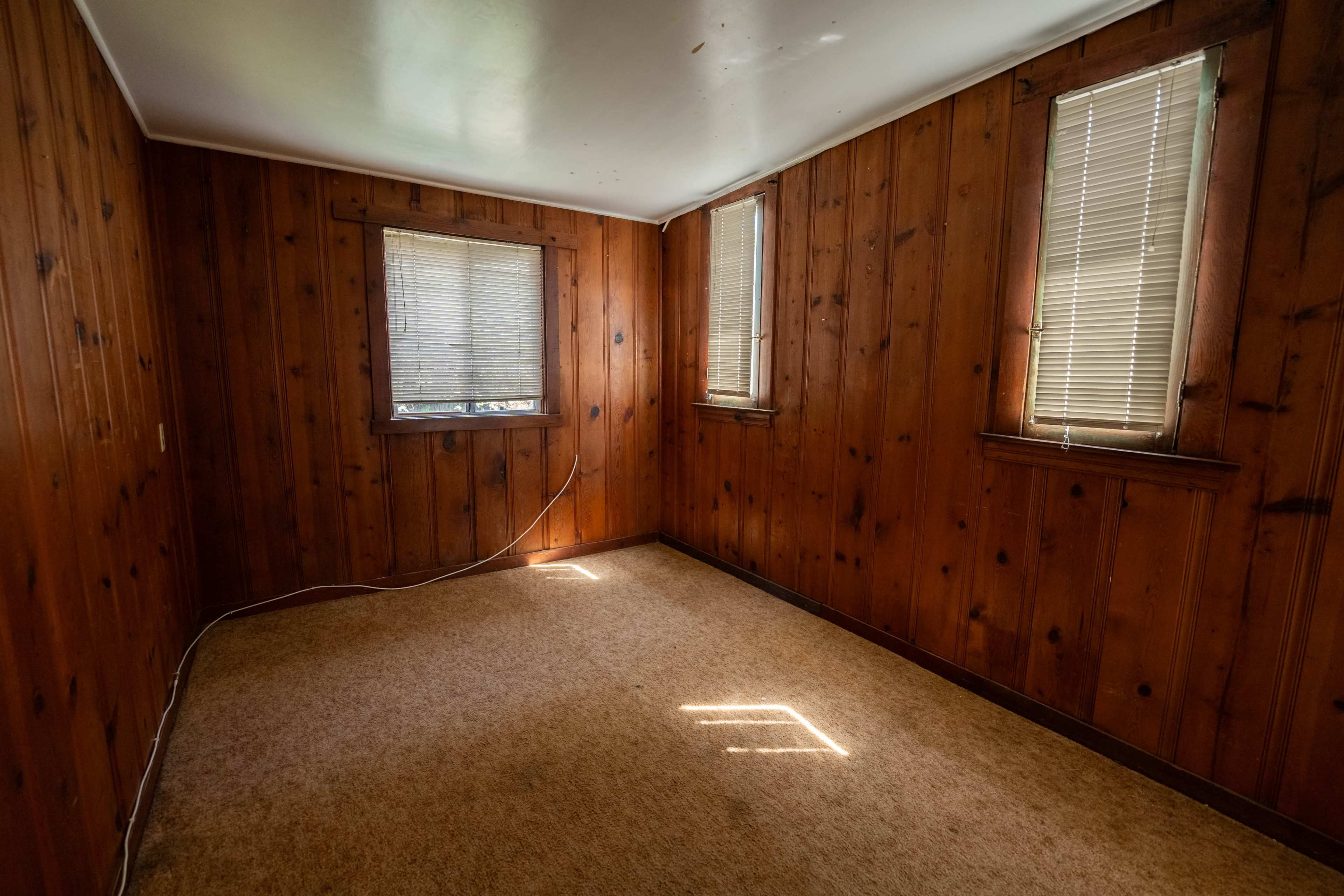 1930's Abandoned & Empty Wood Panel Vintage Home Image in Clarkdale, Culver City, CA