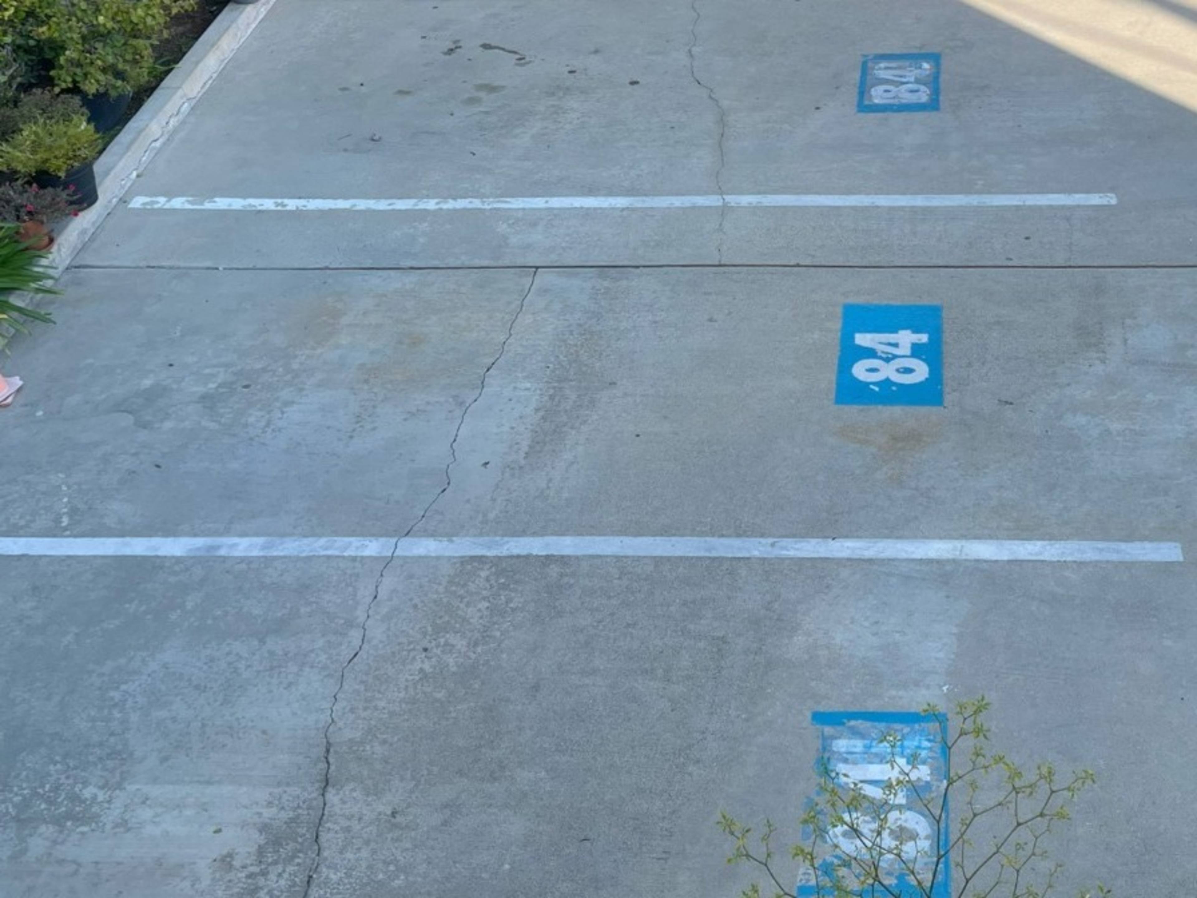 One additional parking spot