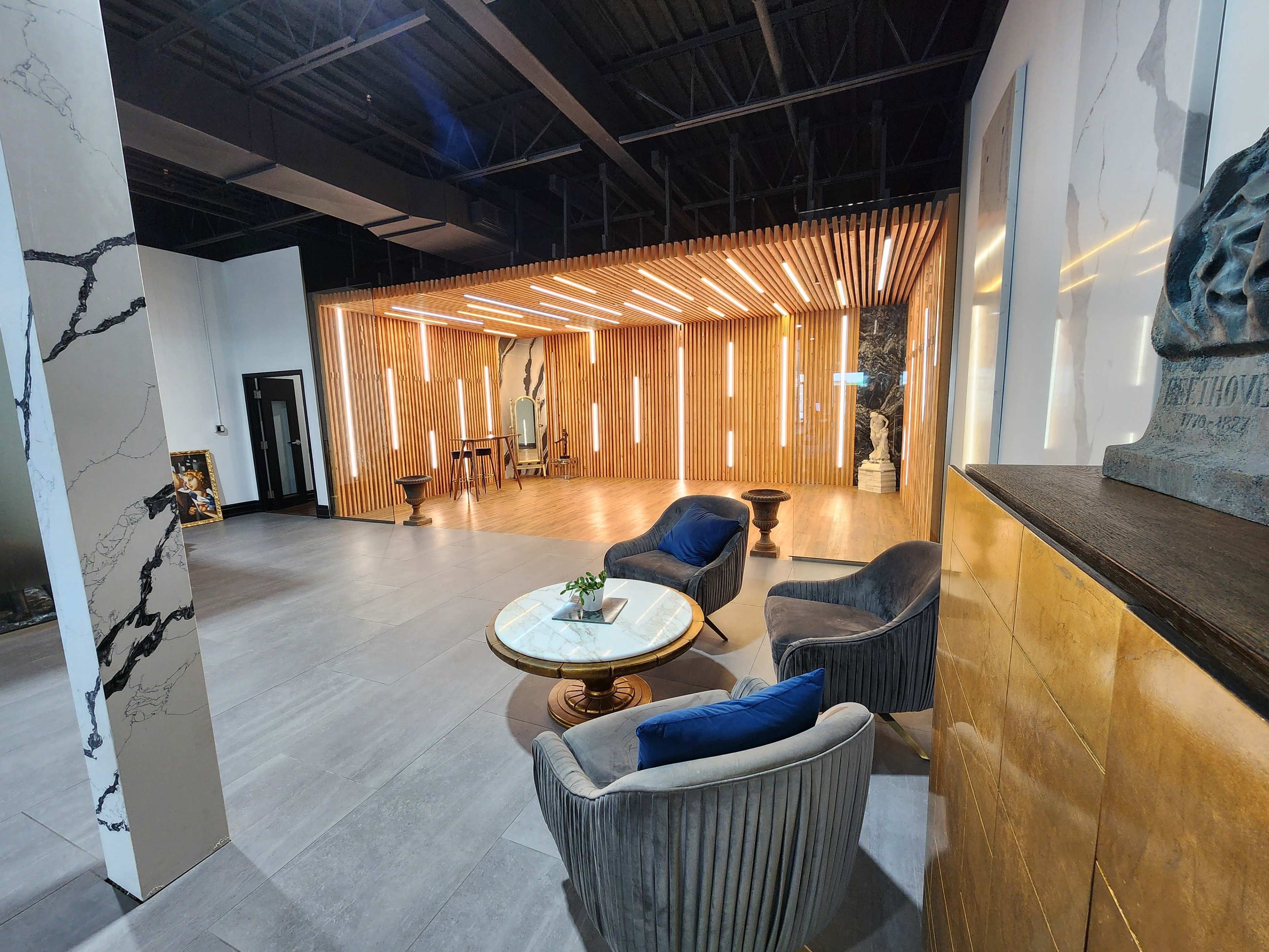 Centrally located high end modern retail showroom Image in Dixie, Mississauga, ON