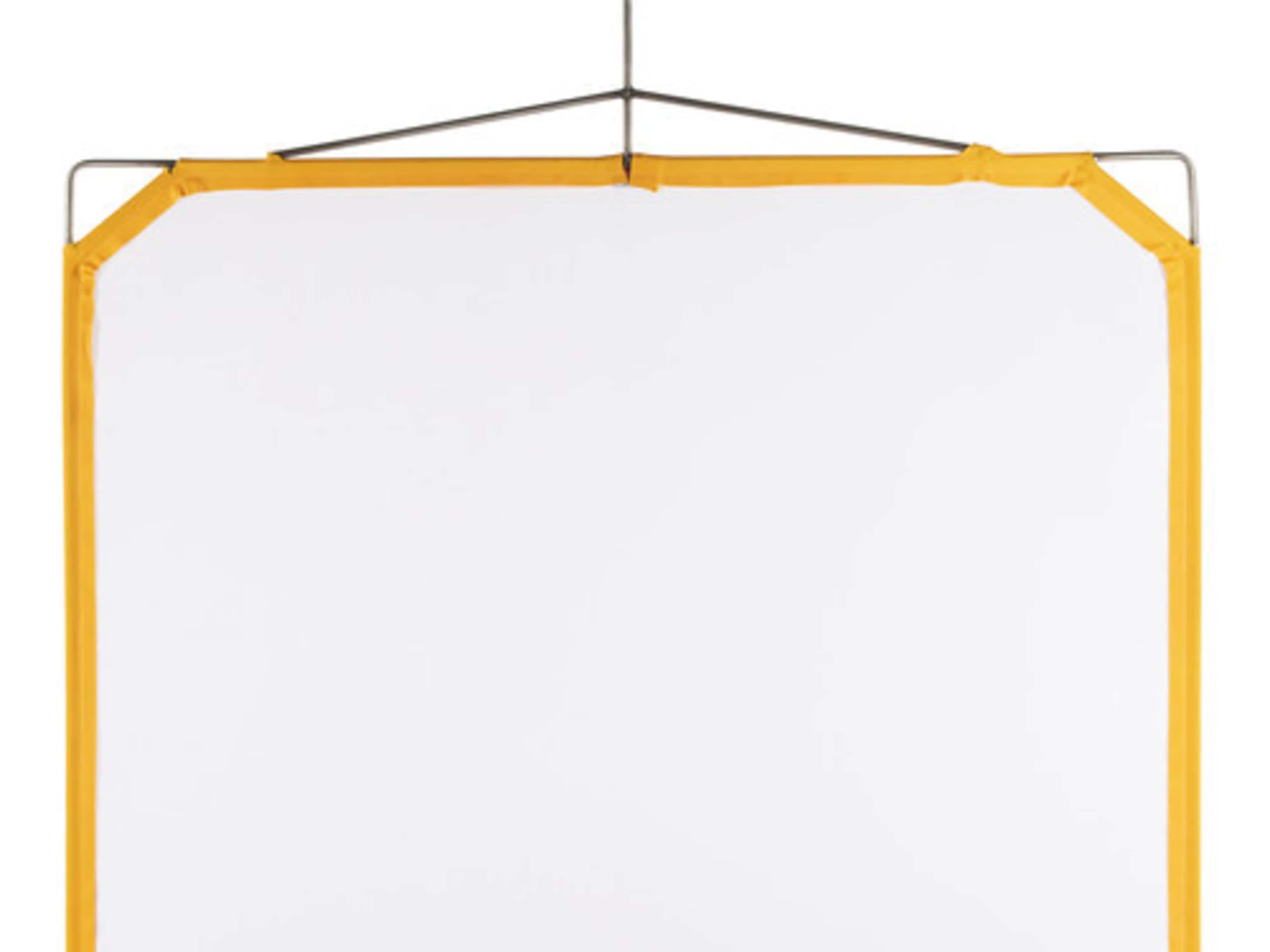 Matthews Solid Frame Scrim White Artificial Silk 