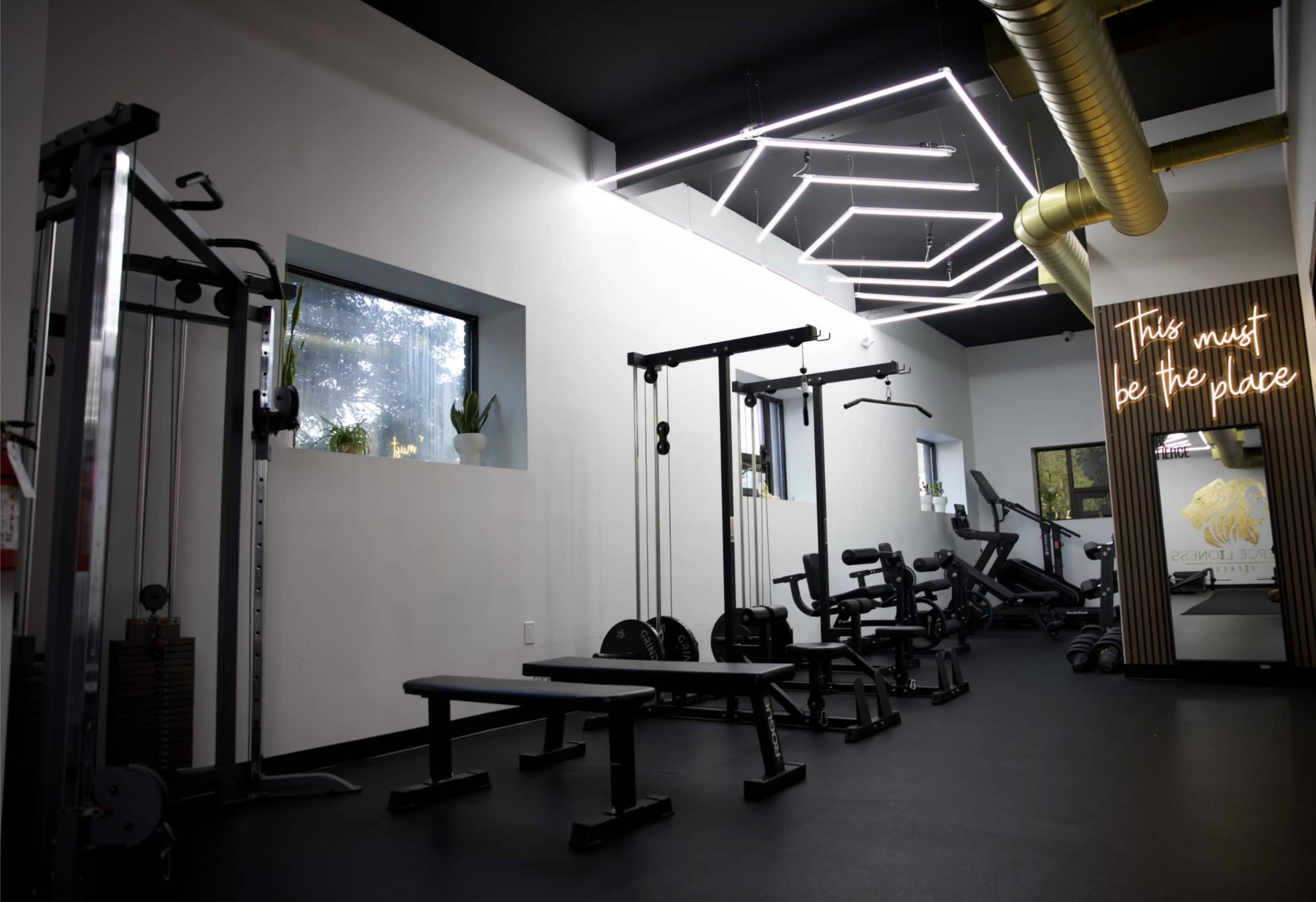 Urban Industrial Gym Studio with Spacious Layout and Sleek Aesthetic Image in Linden, Linden, NJ