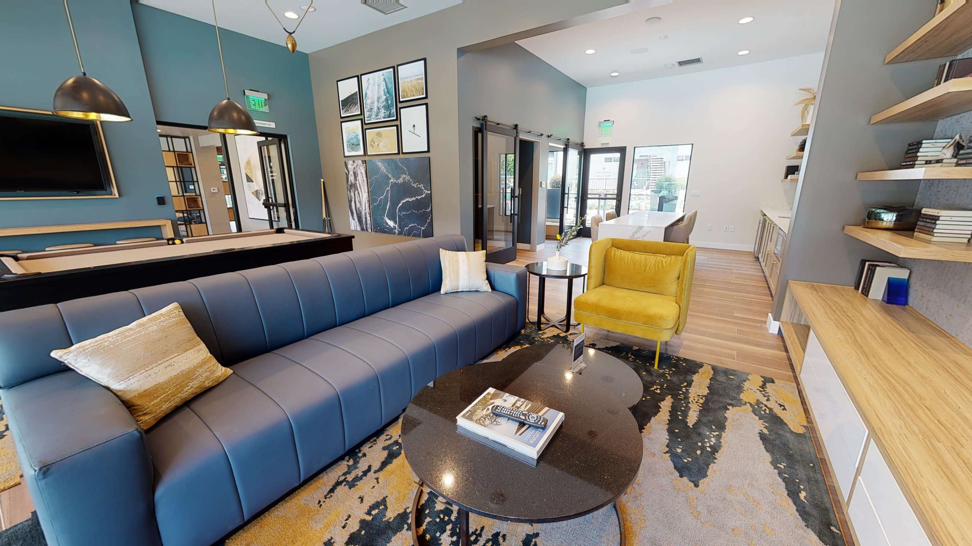 Private, Upgraded Lounge with Pool Table & Open Kitchenette Image in Calabasas, Calabasas, CA