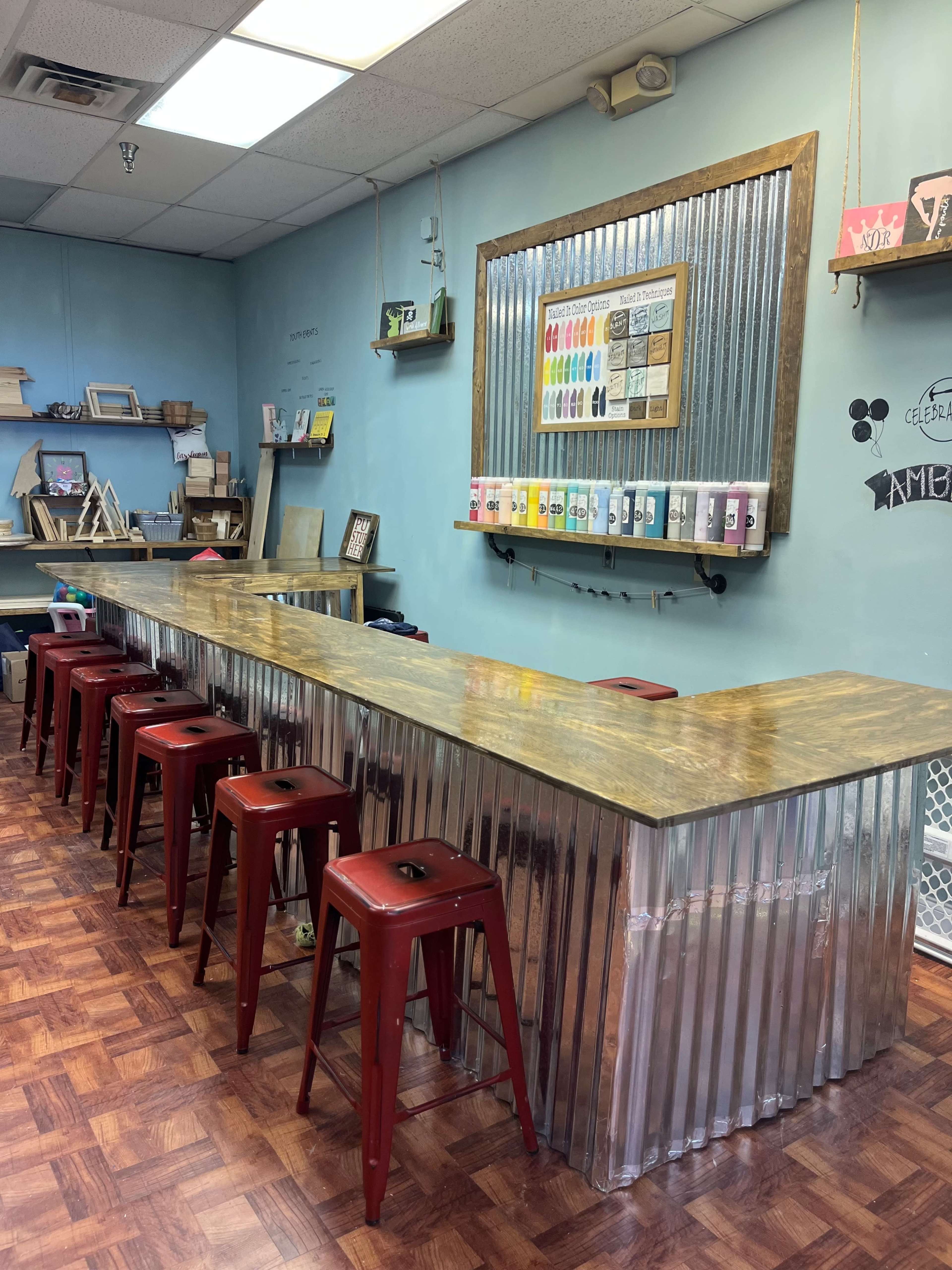 Creative Space w/ circular bar style seating Image in Greensboro, Greensboro, NC