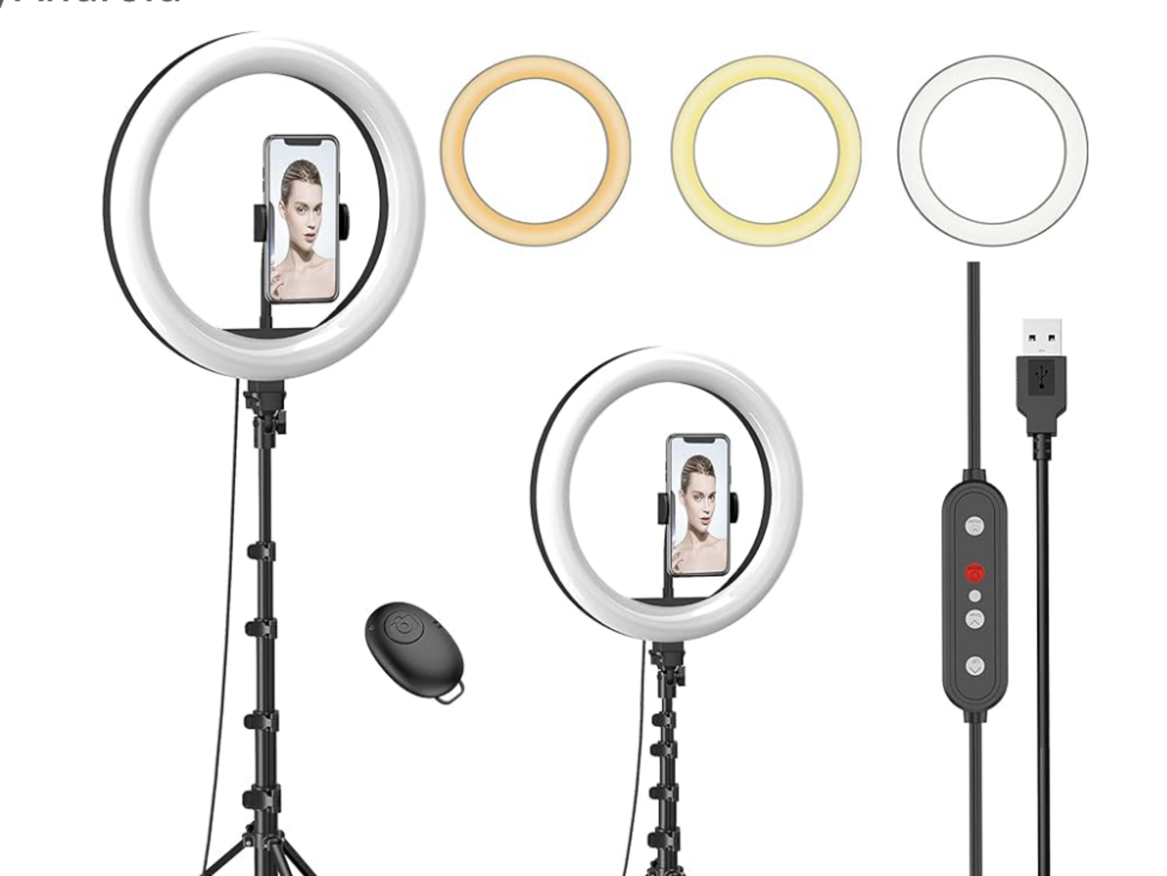 Tri Color Cellphone Ring Lights