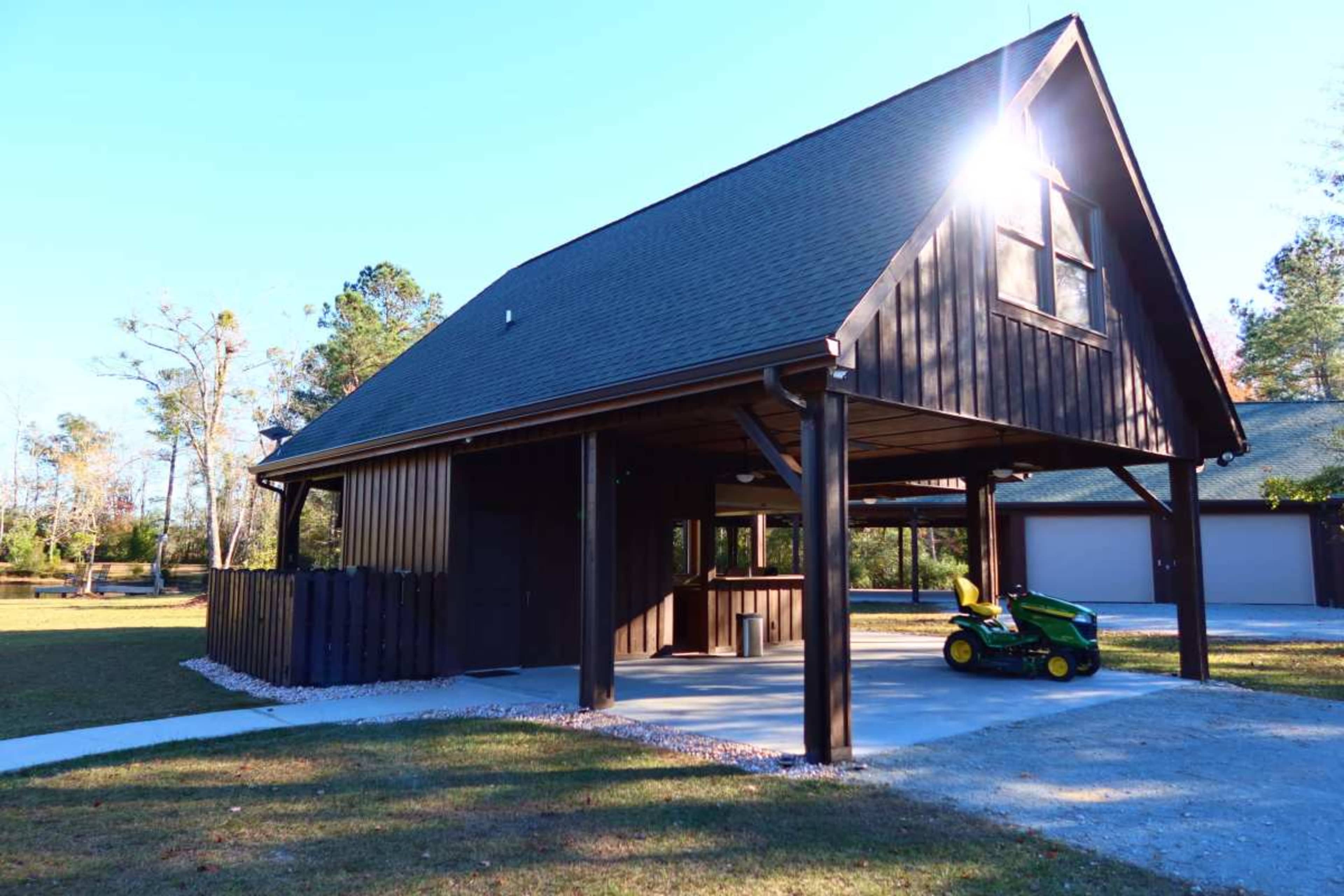 Scenic Wedding & Event Venue with Log Cabins, Ponds, and Rustic Elegance in North Carolina Image in , nakina, NC