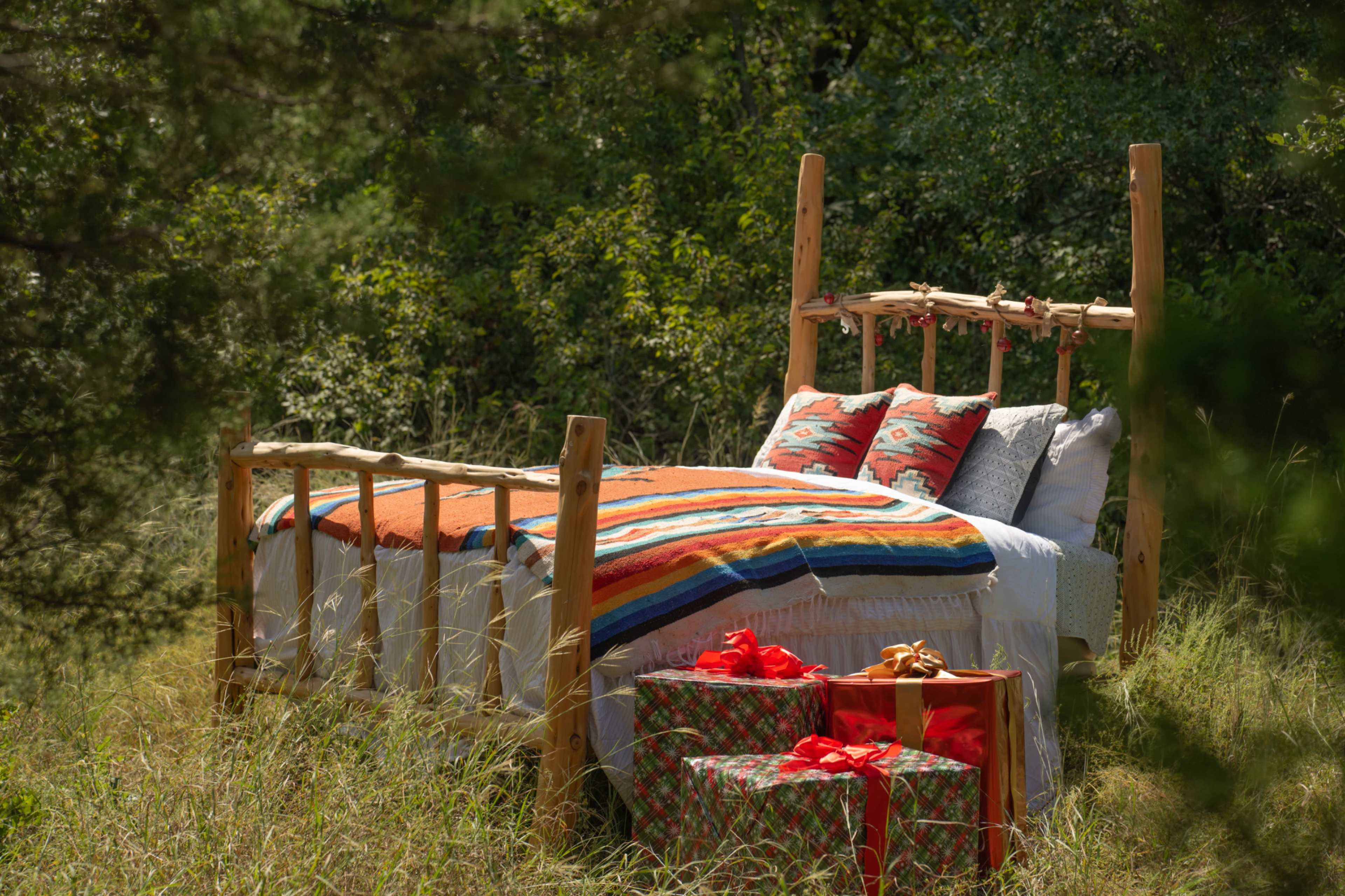 Rustic Bed in the Woods Image in , Fort Worth, TX