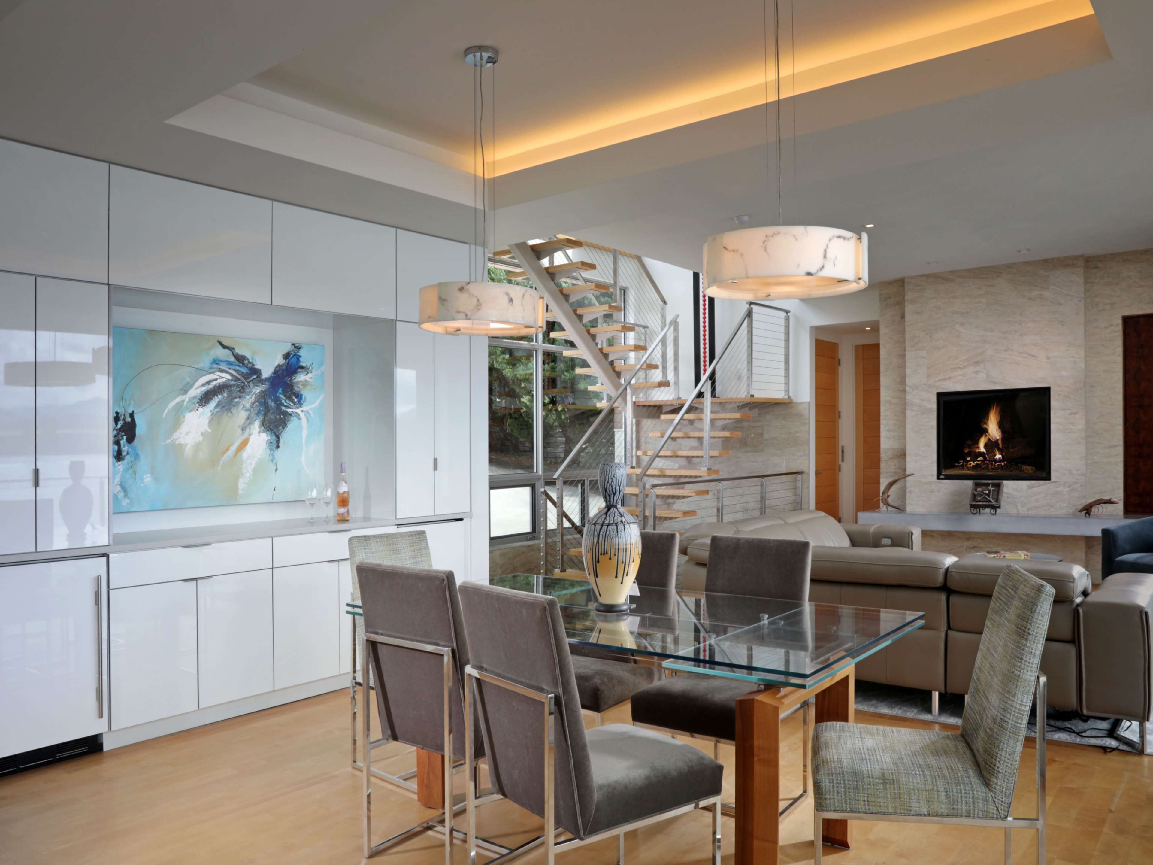 La Bonne Vie, a modern home on Lake Blue Ridge with small vineyard Image in , Morganton, GA