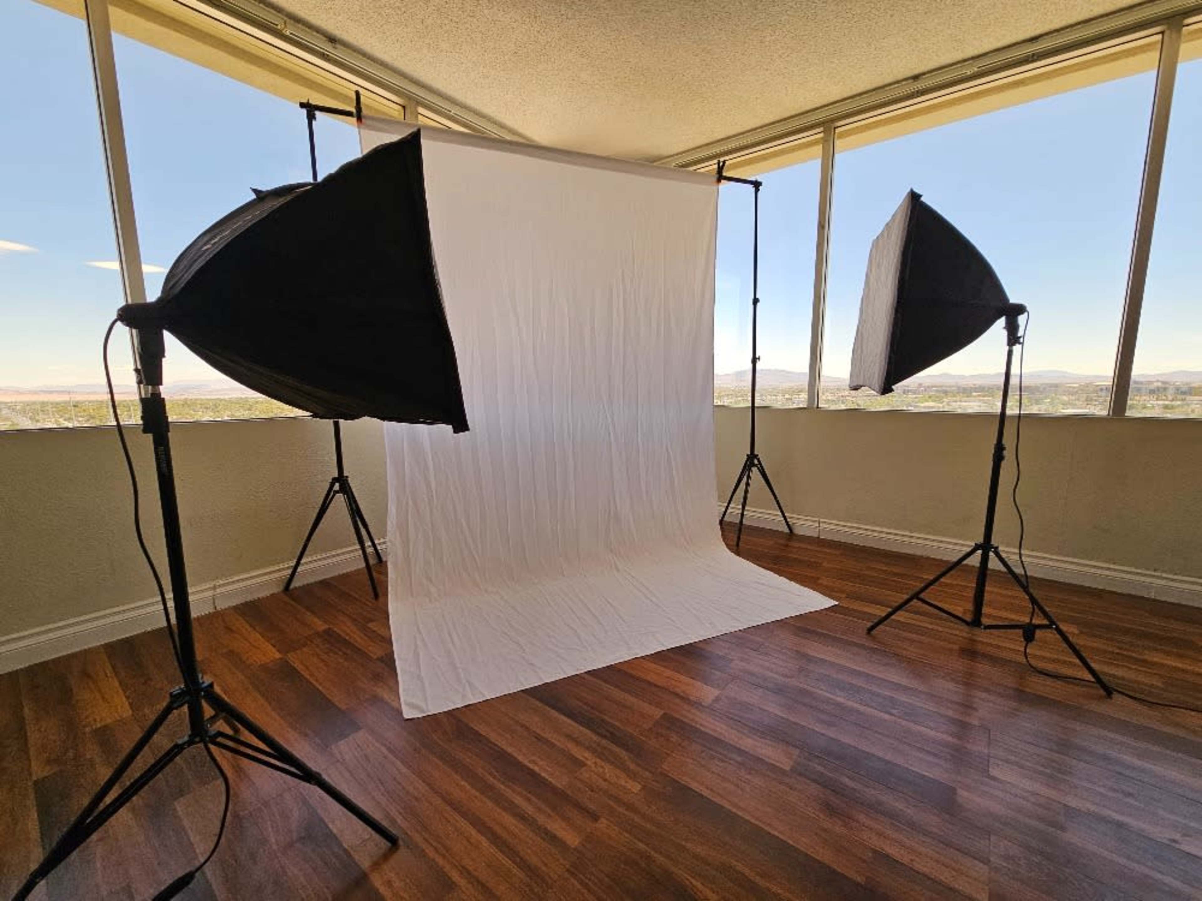 Photo Studio Lighting Equipment and Backdrop