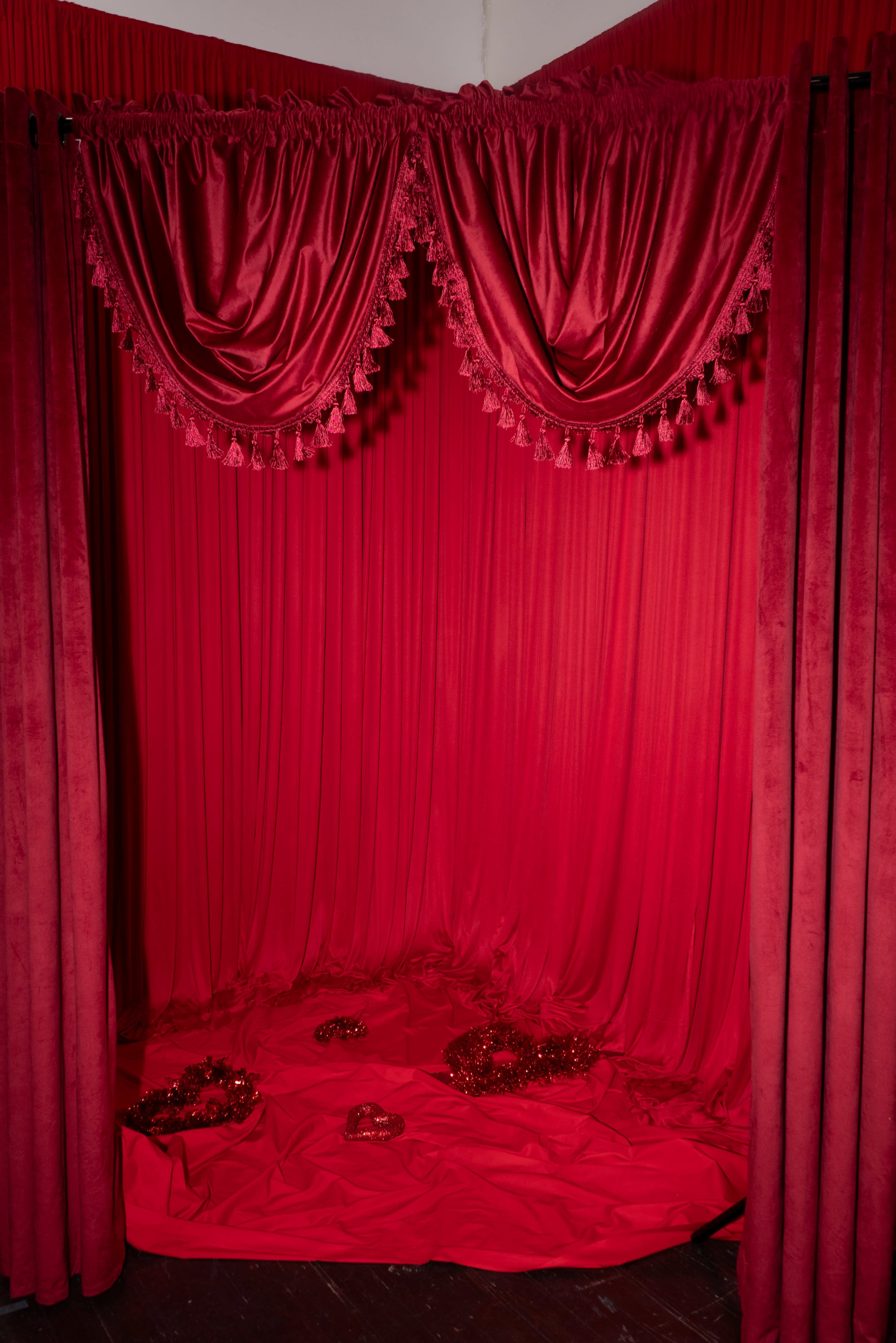 Hollywood Studio with three Valentine's Day Themed Sets, Pink and Red Image in Hollywood, Los Angeles, CA