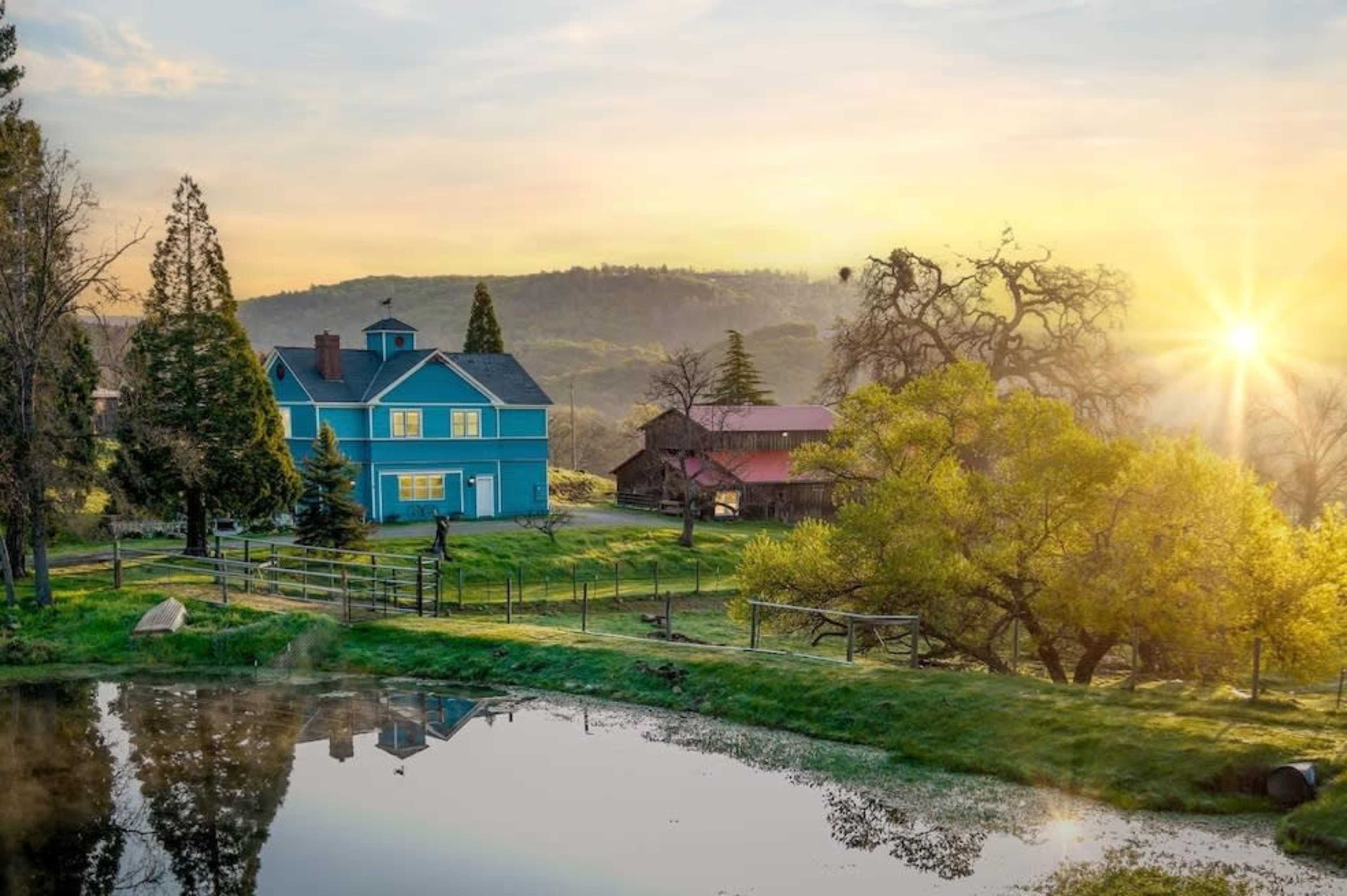 Country Victorian Farmhouse, Barn, and Pond — Perfect for Photo + Video Shoots Image in , GRASS VALLEY, CA