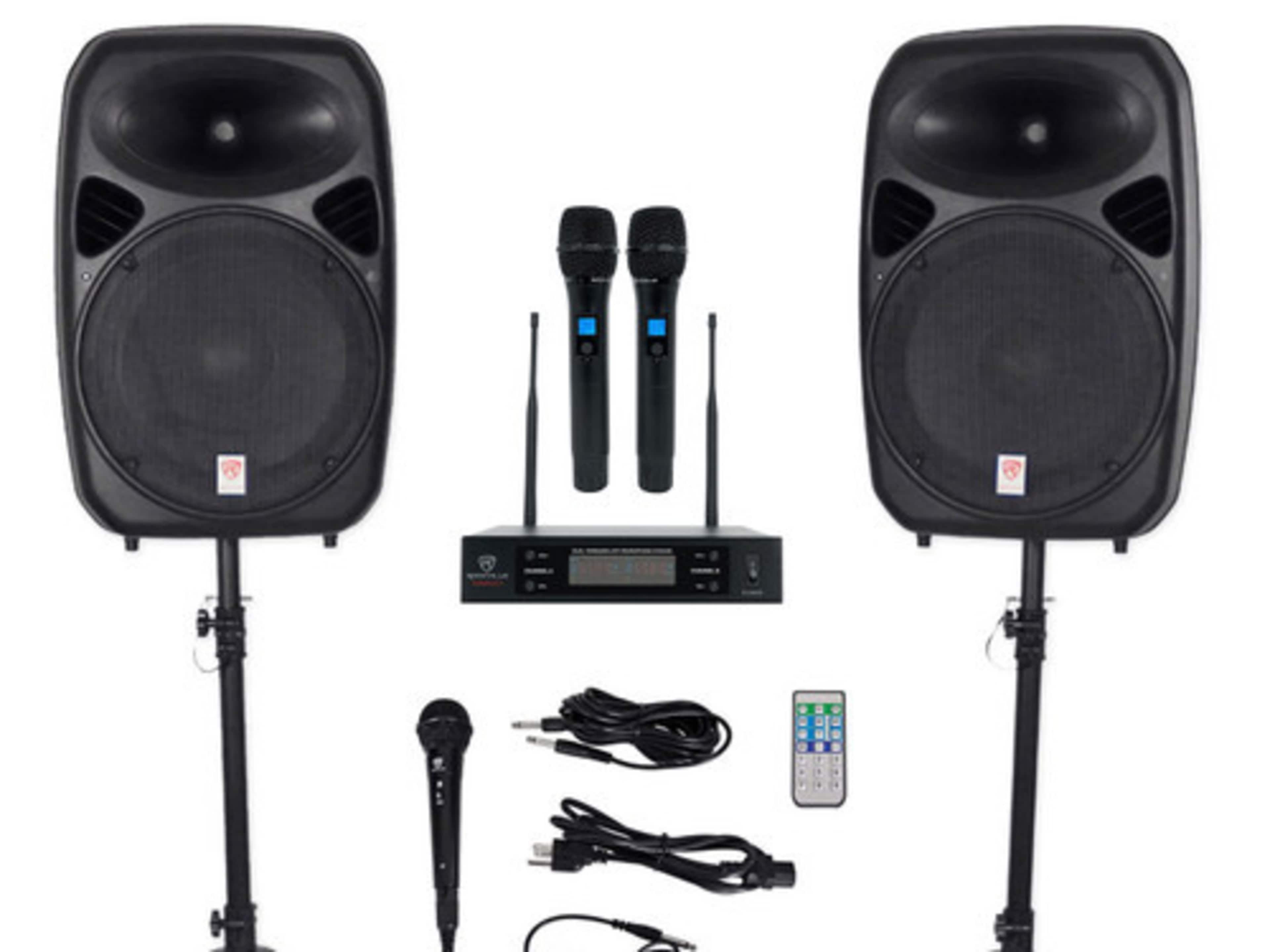 A/V Equipment (speakers, microphone and projector)