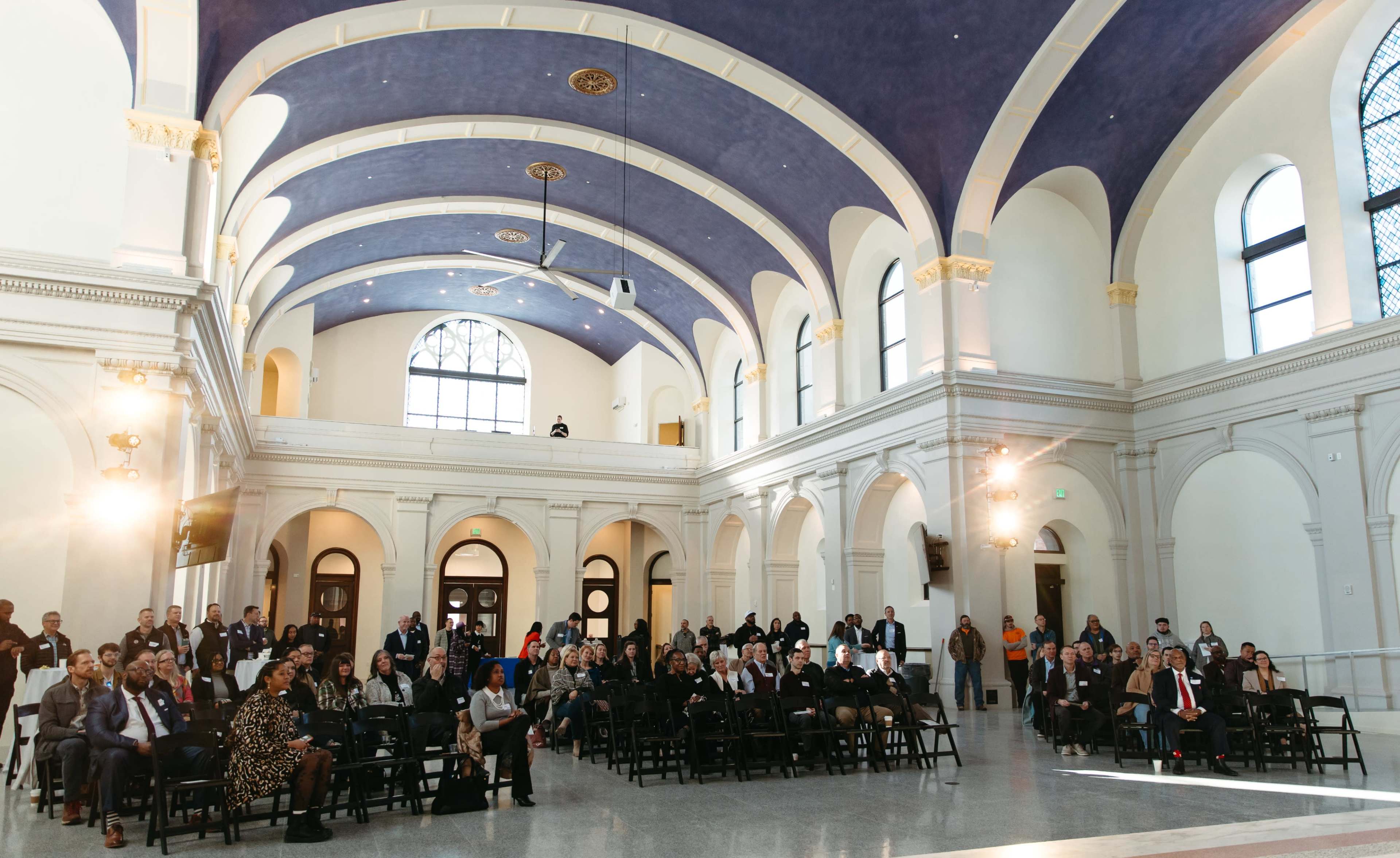 Restored Catholic Church with  Stunning Ceilings & Stained Glass Image in Santa Fe, Kansas City, MO