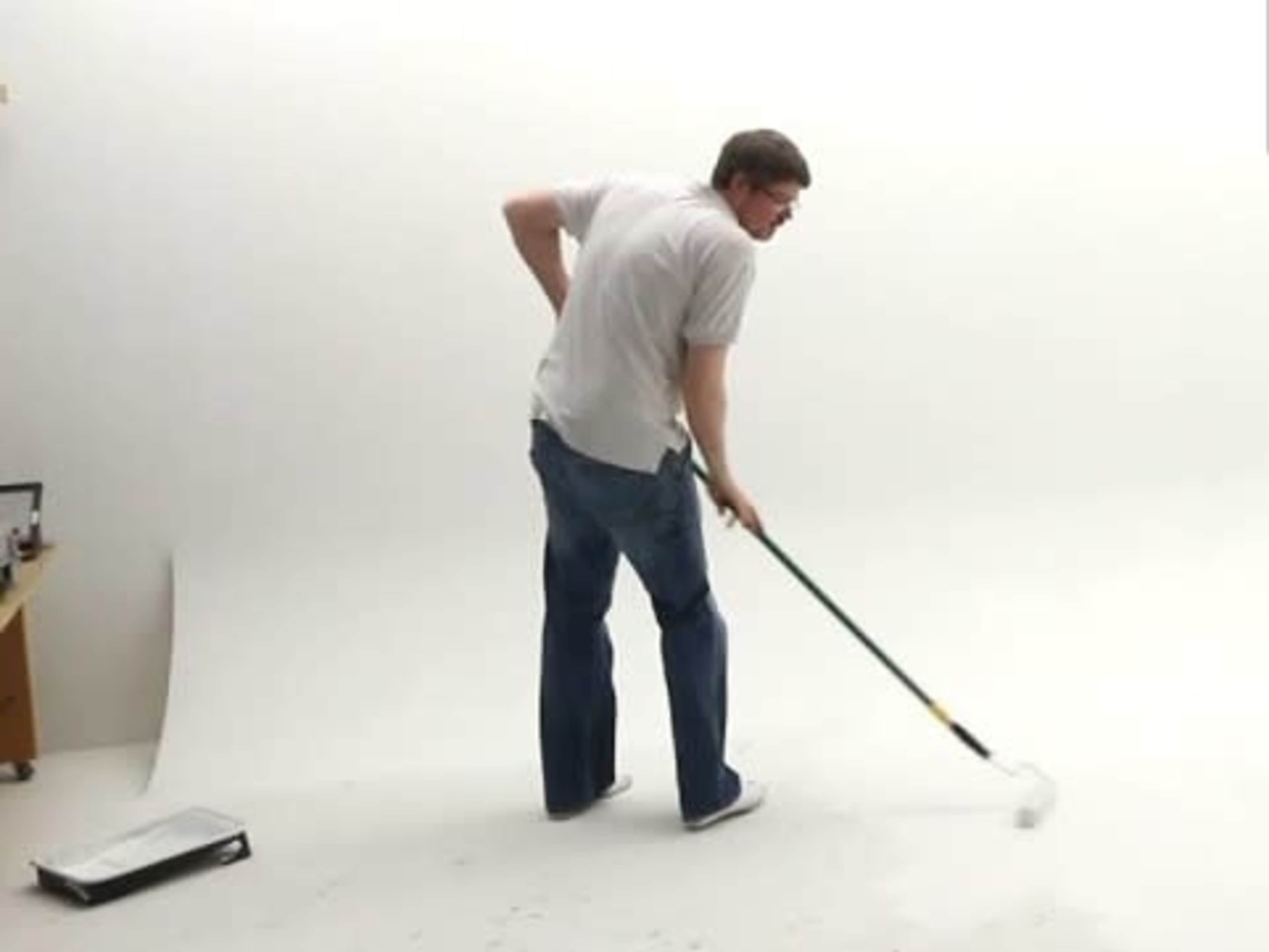 Fresh Coat of White Paint On The Floor (pre-shoot)