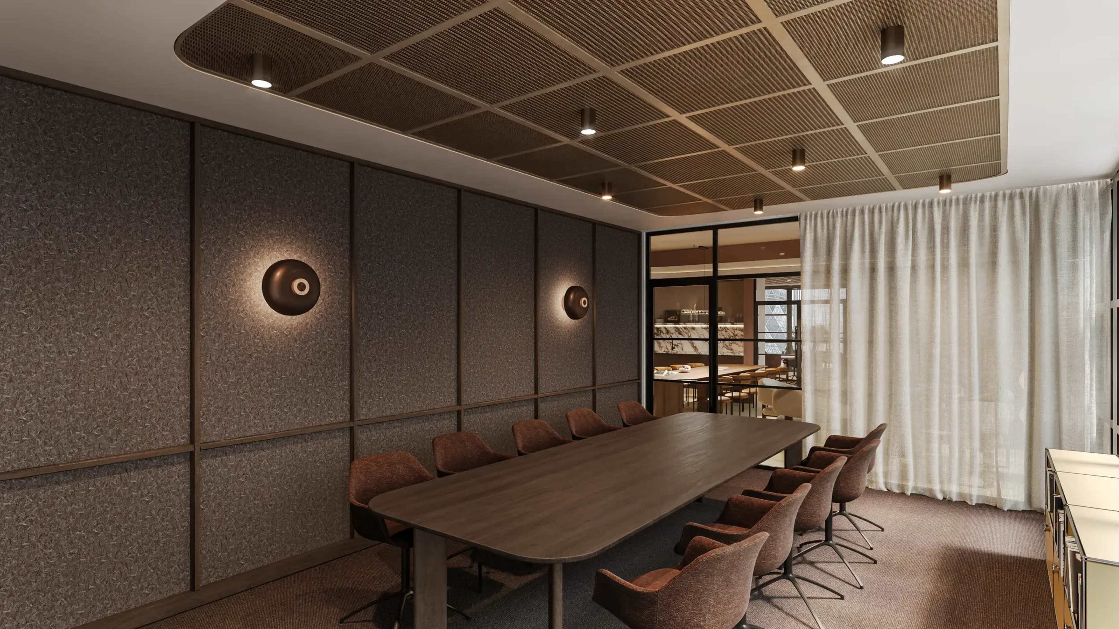 Brand new boardroom in central London: Vector Room Image in City of London, London, ENG