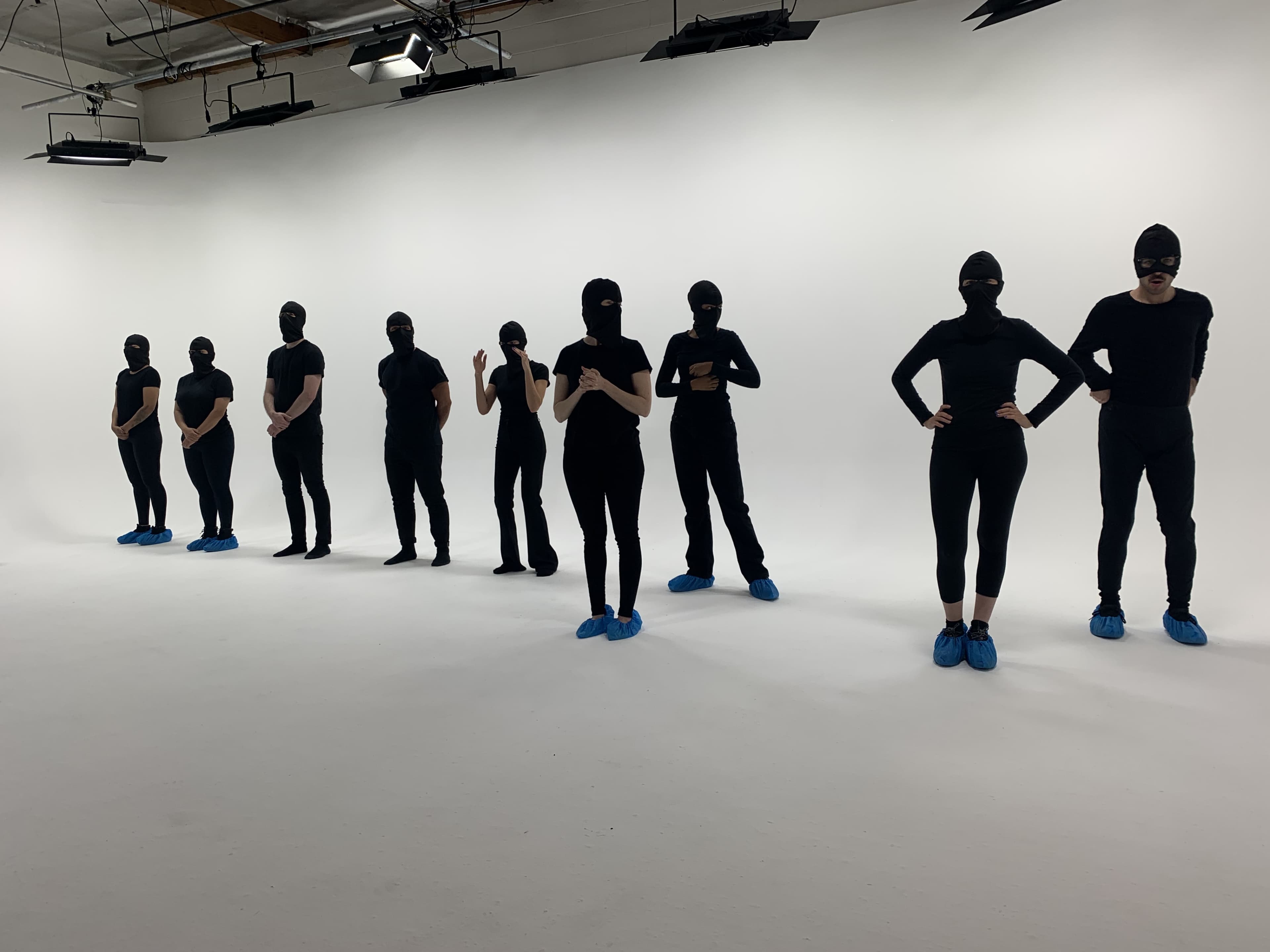 Warehouse music video shoot
