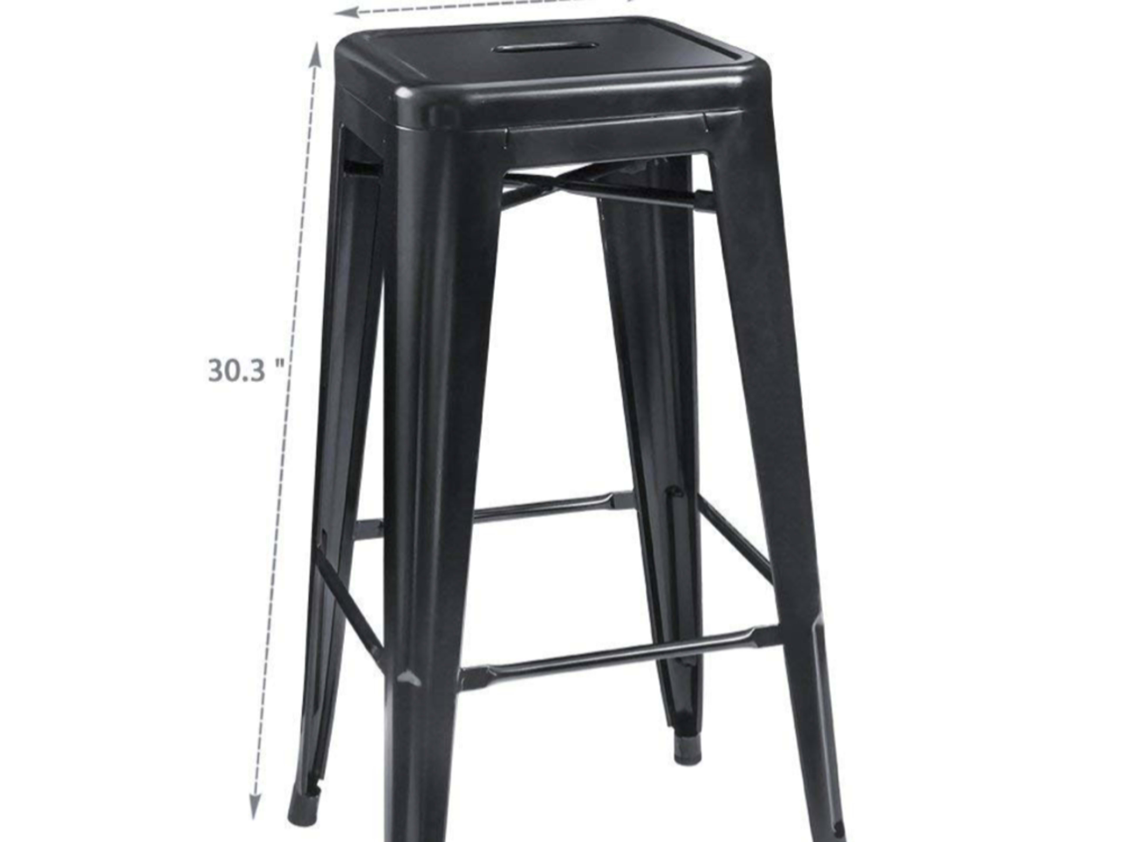 Black bar stool 