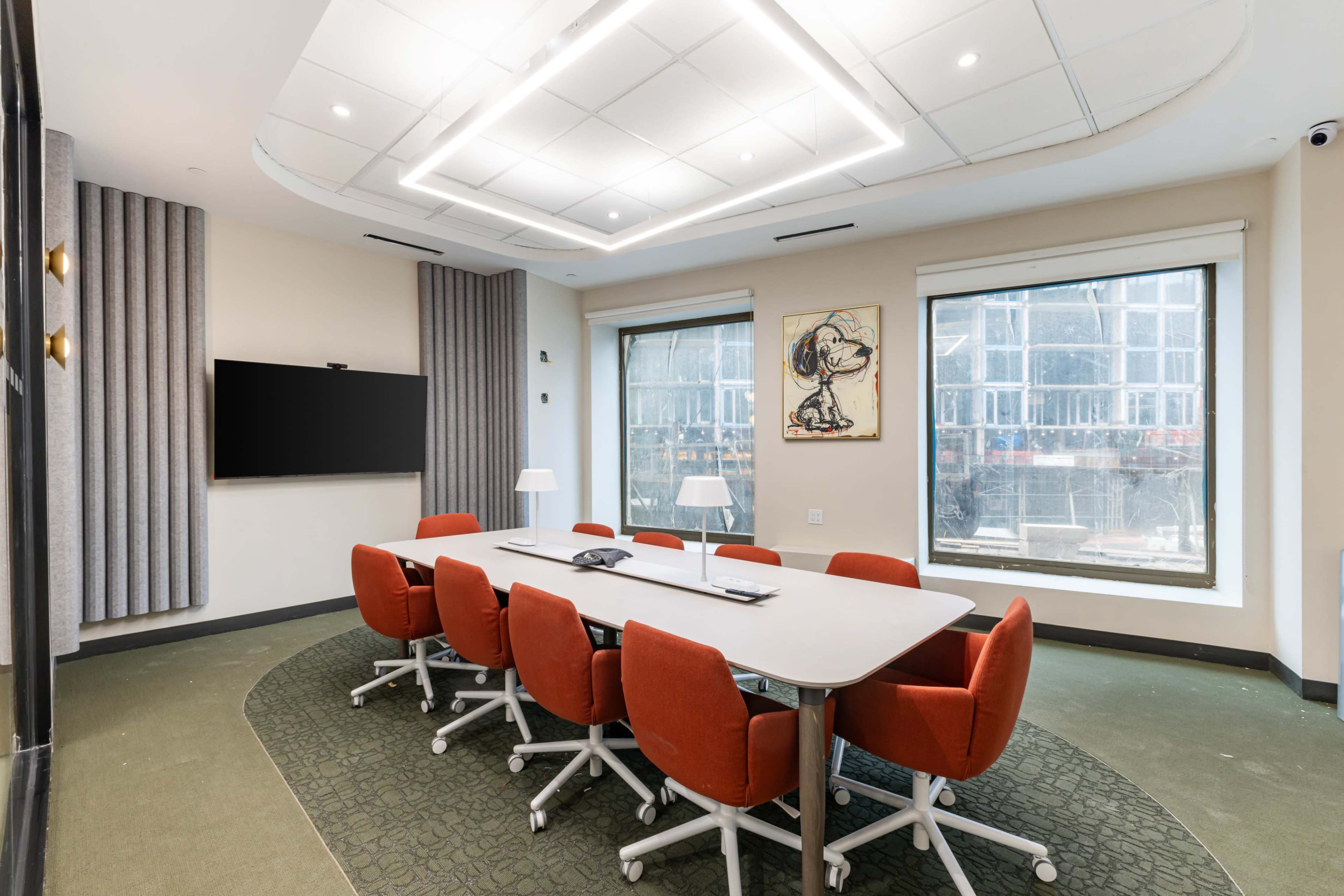 Double Windowed Floor To Ceiling Window-Meeting Room C in Downtown Brooklyn-AV and Wifi All included Image in Fort Greene, brooklyn, NY