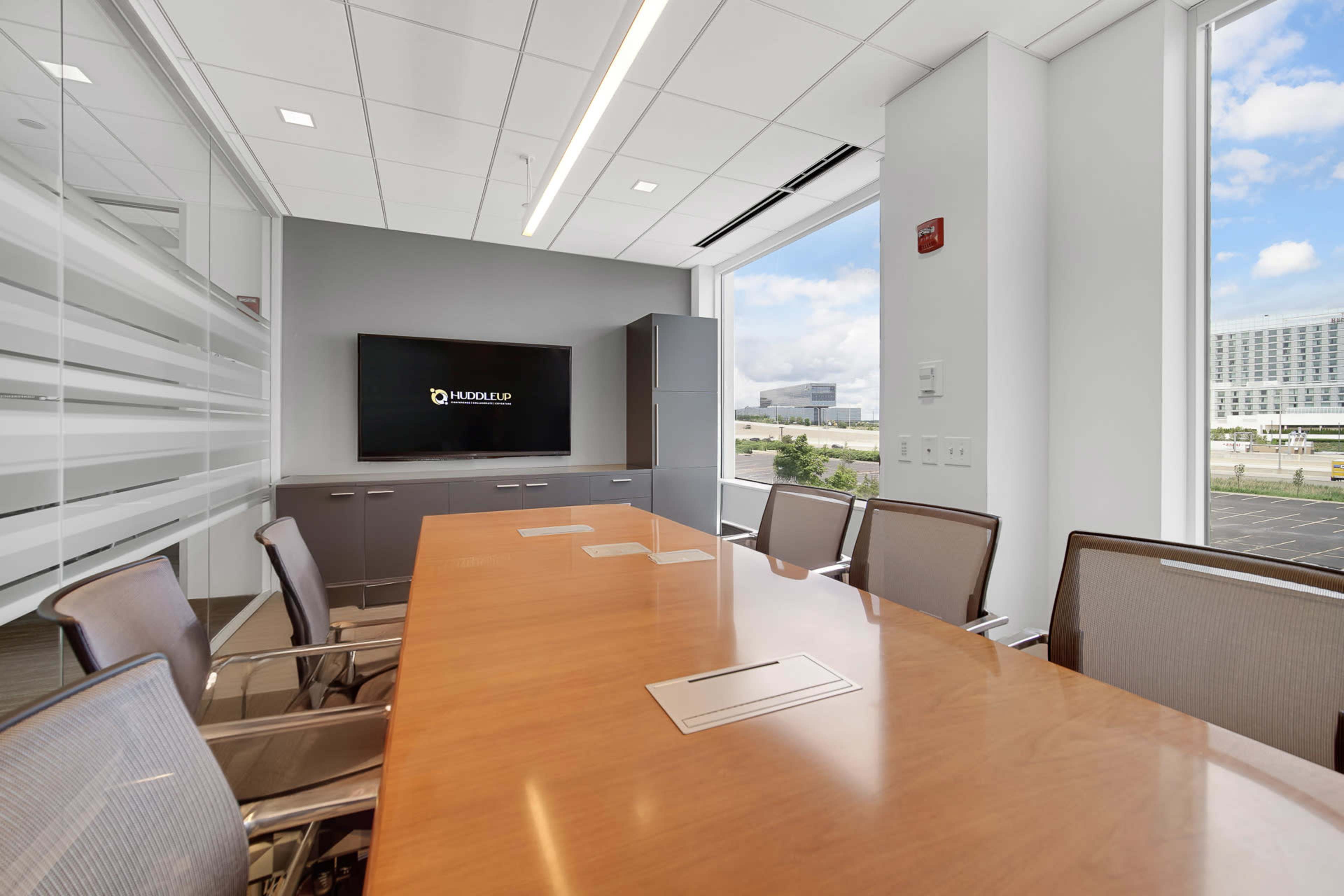 Spacious Suburban Boardroom with Ample Natural Light Image in Schaumburg Township, Schaumburg, IL