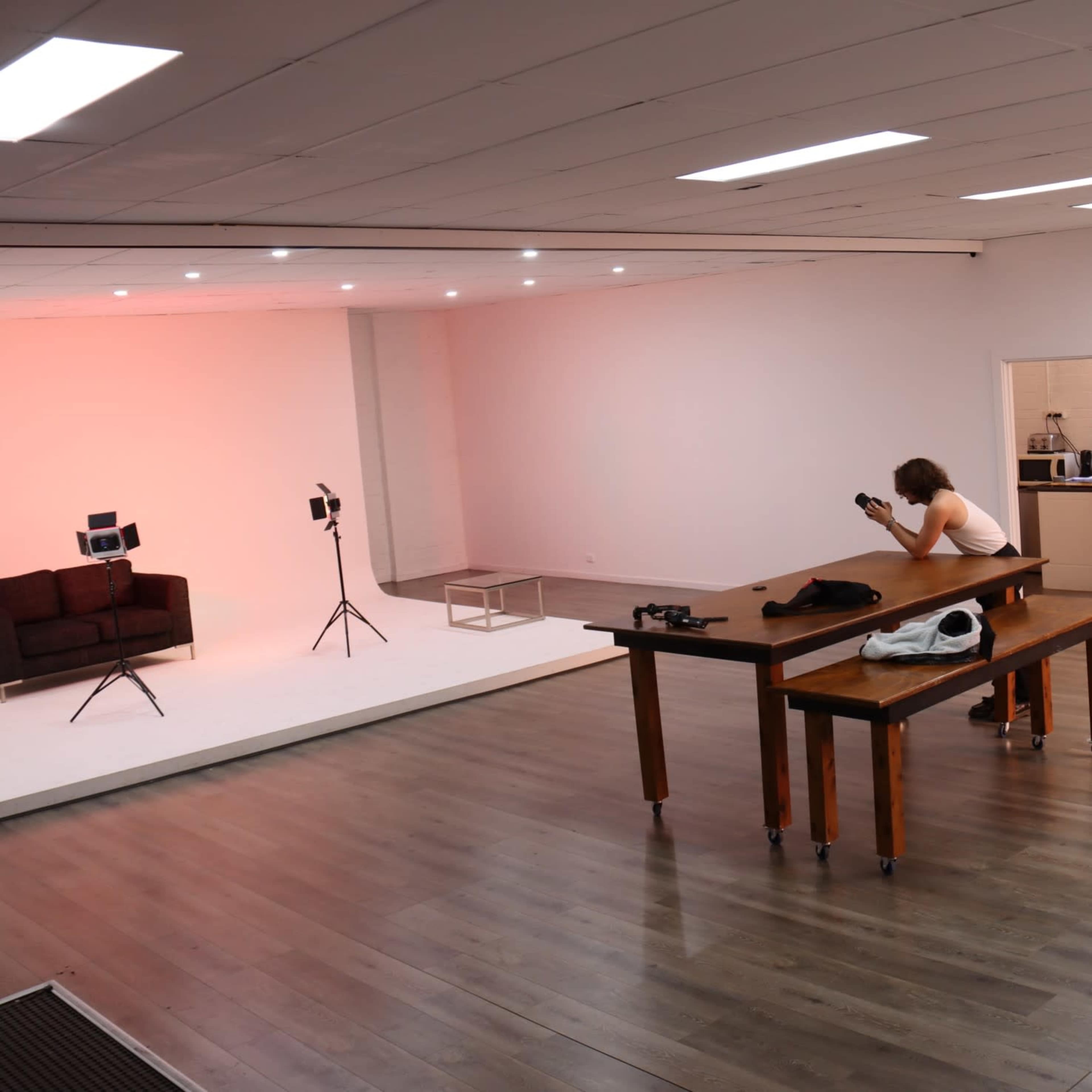 Industrial Studio with a Tall Cyclorama Image in Cheltenham, Cheltenham, VIC