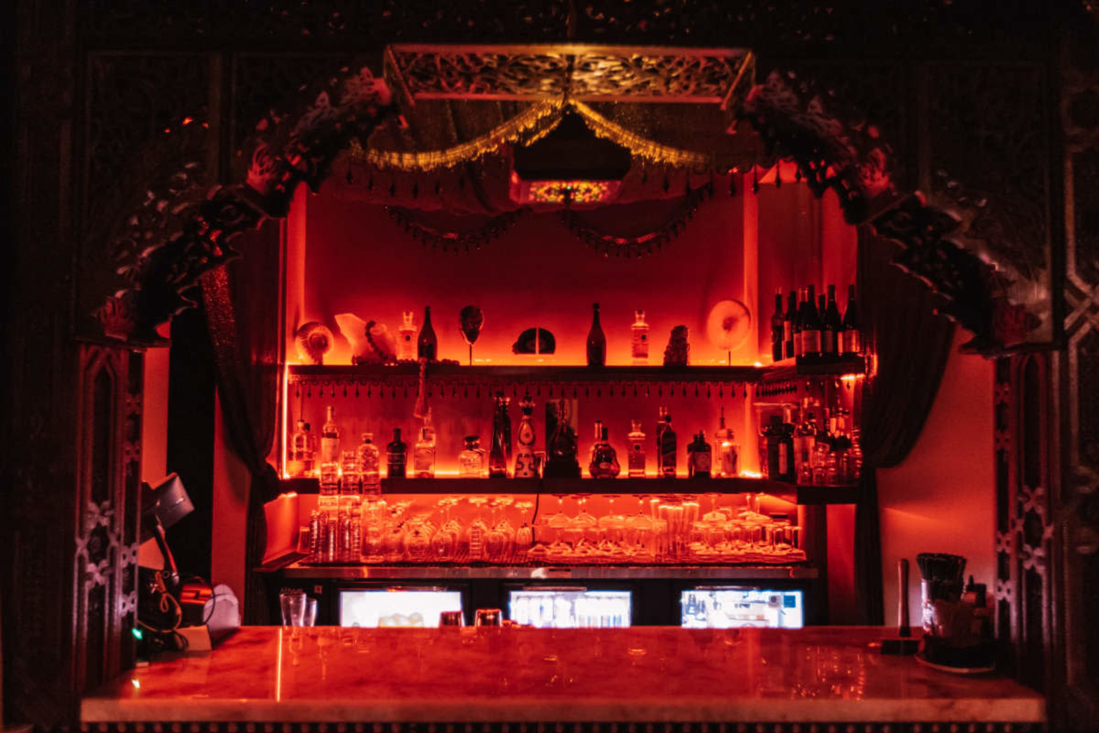 Private Room Inside Authentic Moroccan-decor Restaurant and Club Image in Hollywood, Los Angeles, CA