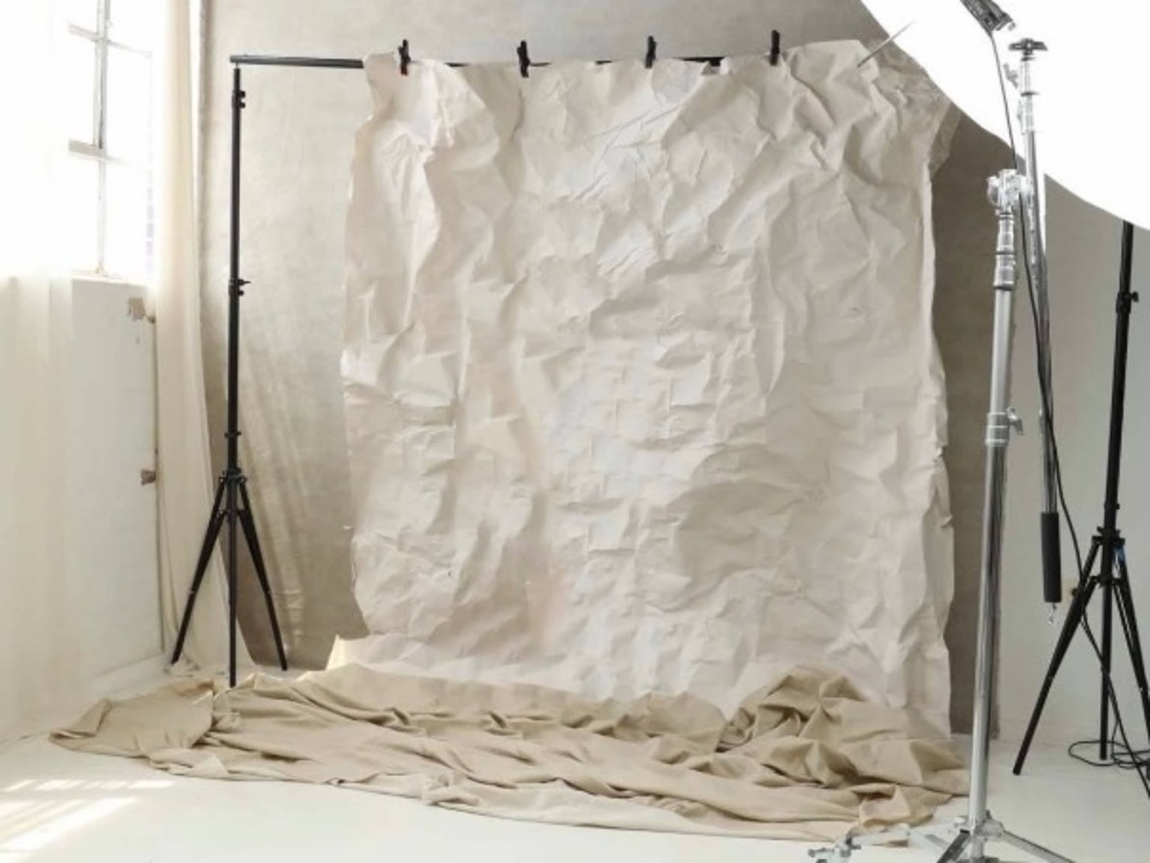 Crumpled paper drop  (off-white or white may vary)