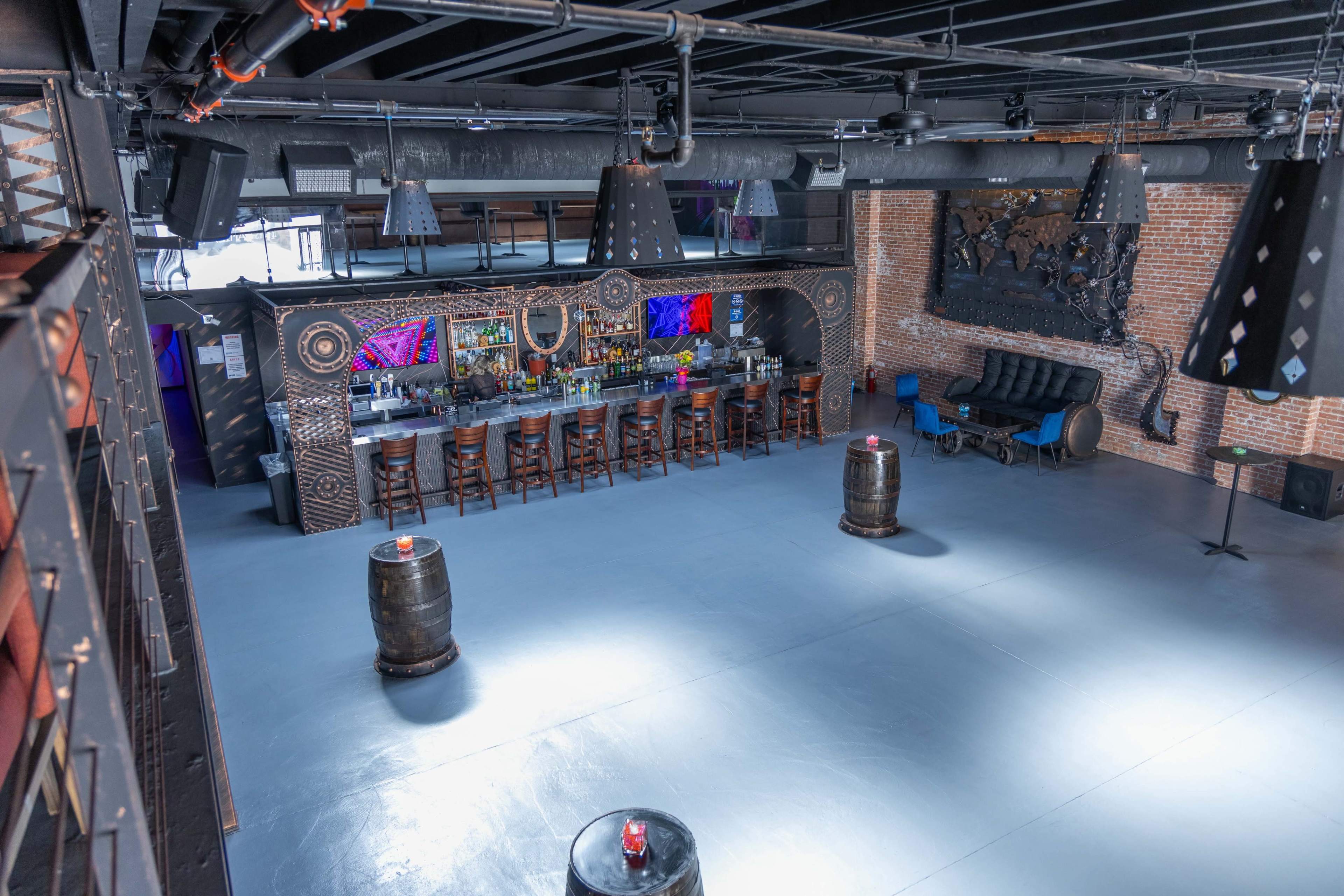 Brooklyn, event space, warehouse bar, Industrial  steel shop, rustic. Image in Gowanus, Brooklyn, NY