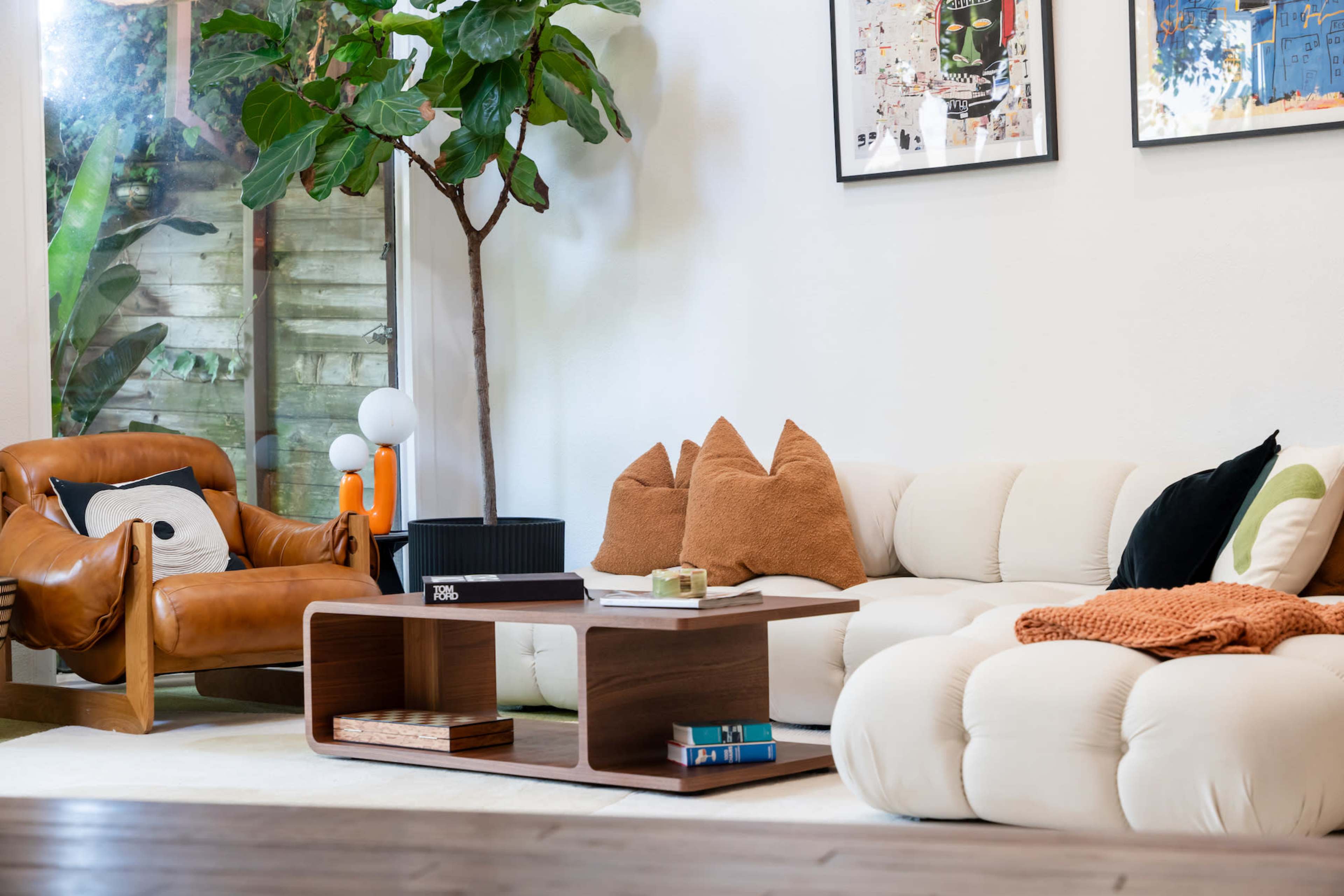 Designer Venice Villa with two story living room Image in Venice, venice, CA
