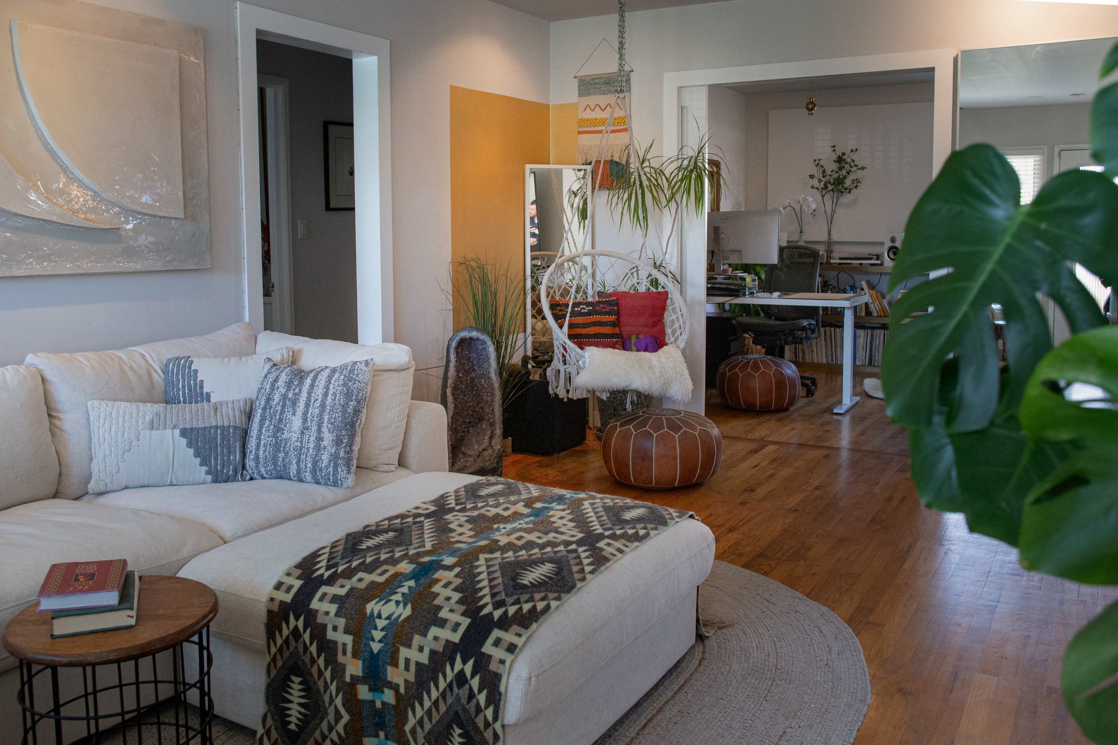 Aesthetic house with private deck and plant filled garden. Image in City Heights, San Diego, CA