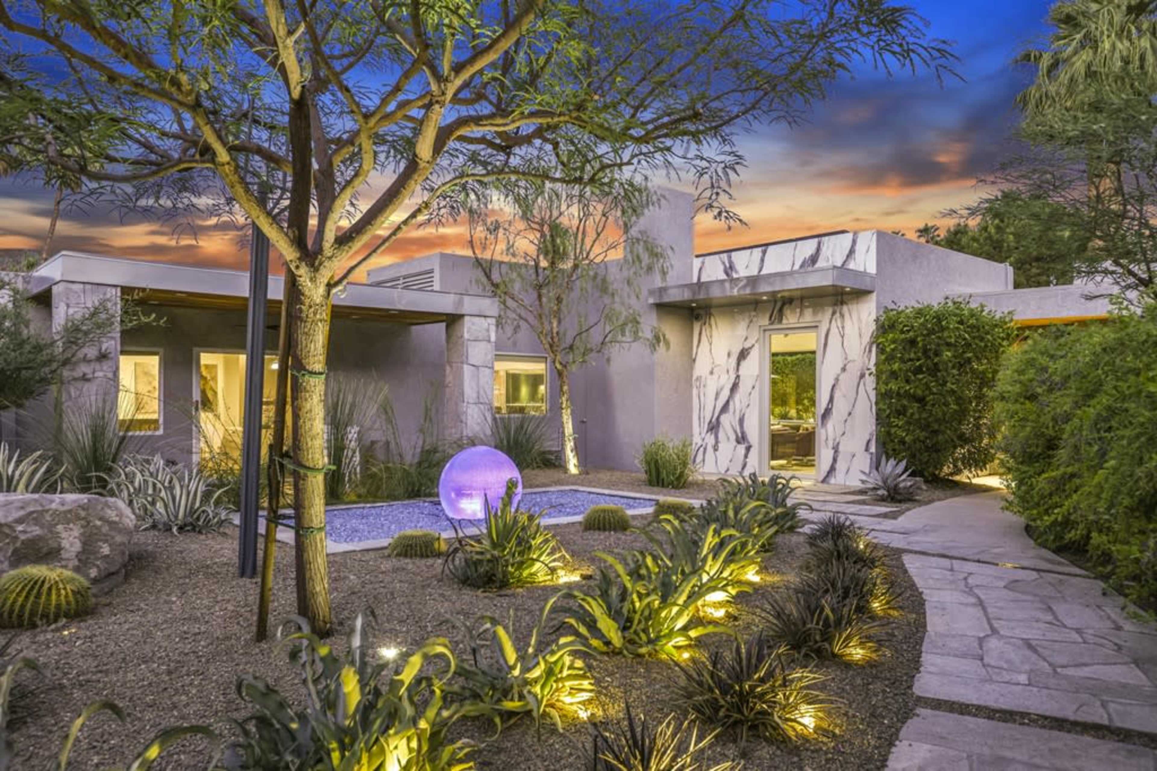 Designed by John Porter Clark and Albert Frey. Paparazzi-proof mini-estate with pool Image in Tahquitz River Estates, Palm Springs, CA