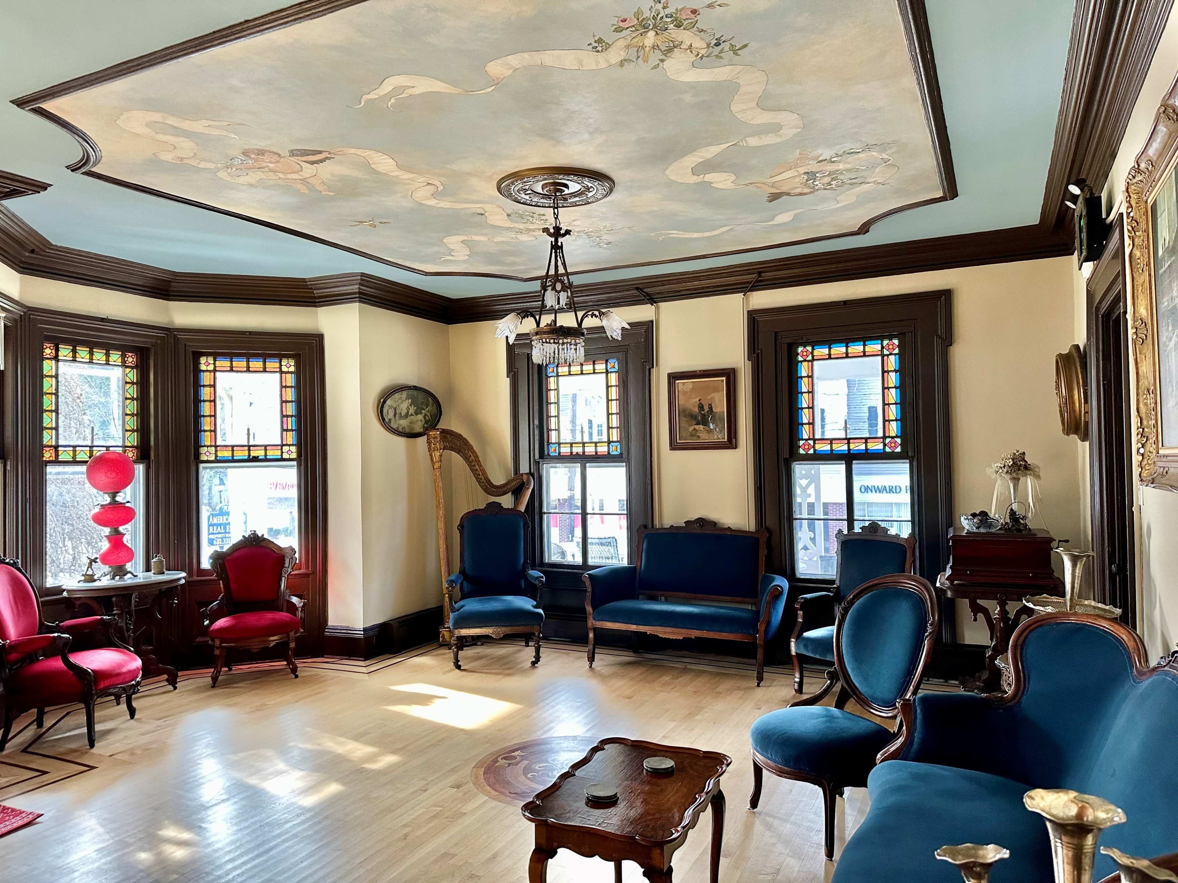 Victorian Parlor and Grand Auditorium with Stage Image in Brookhaven, Port Jefferson, NY