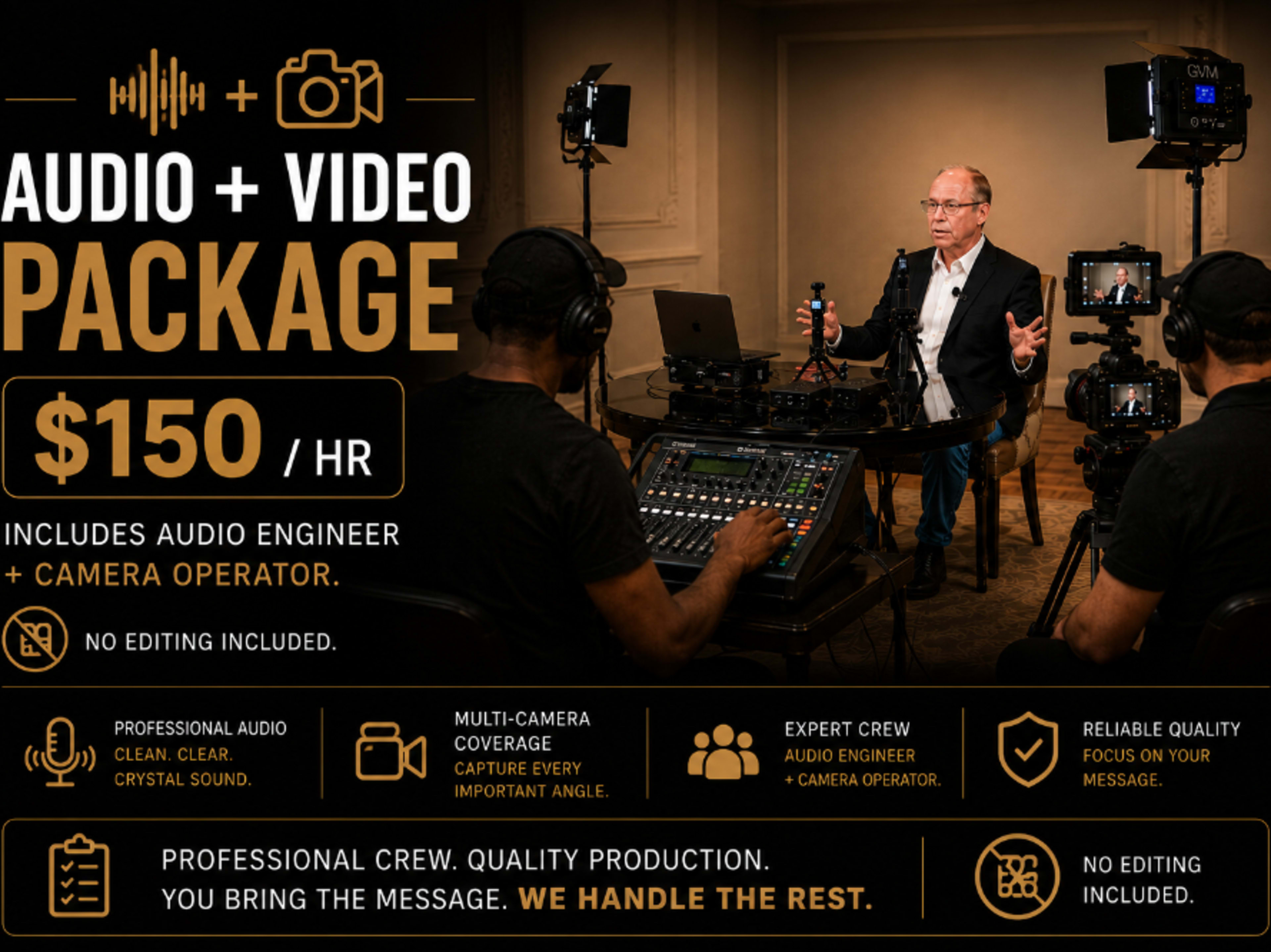 🎥 Audio + Video Package