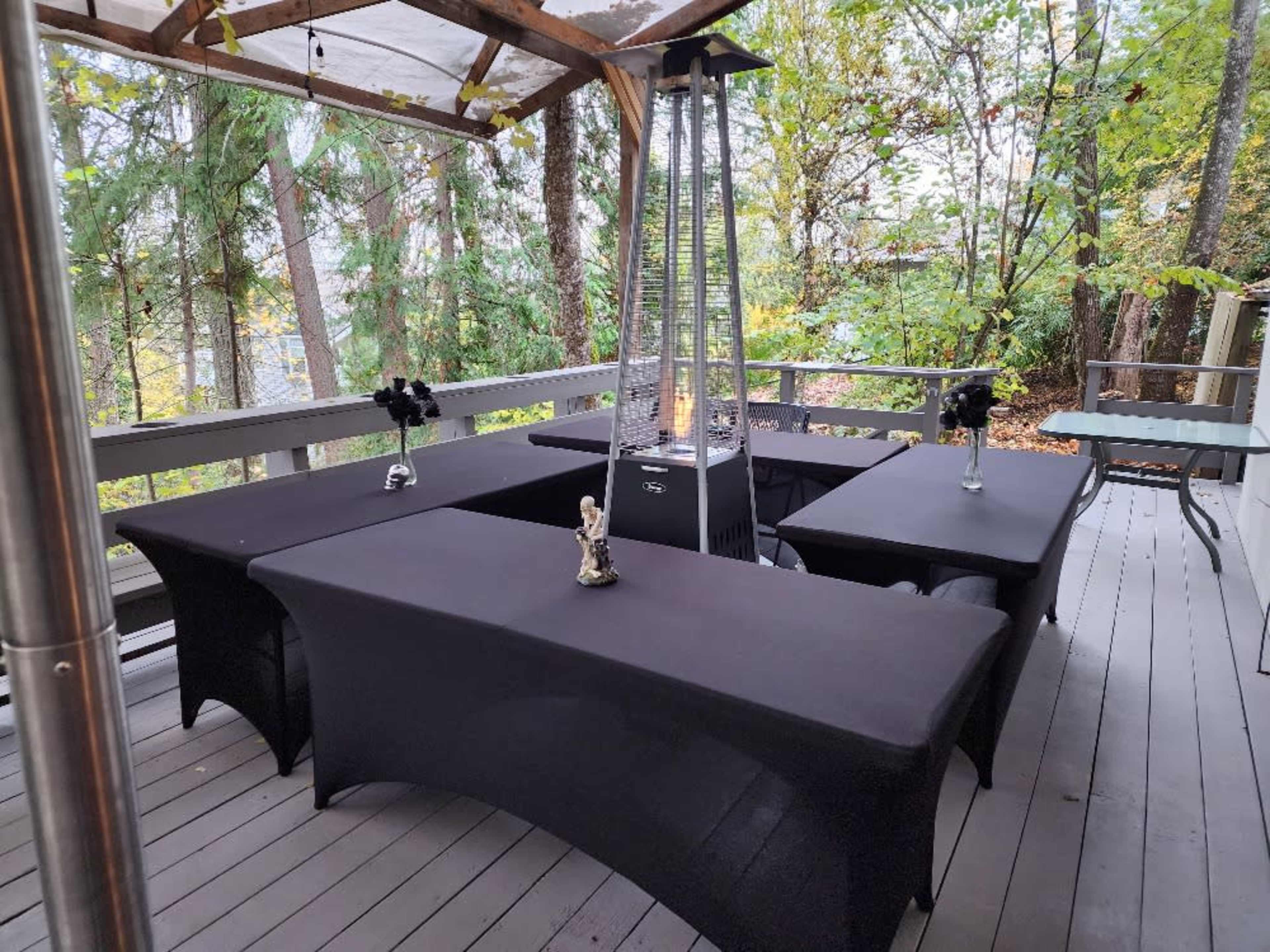 Black Tablecloths