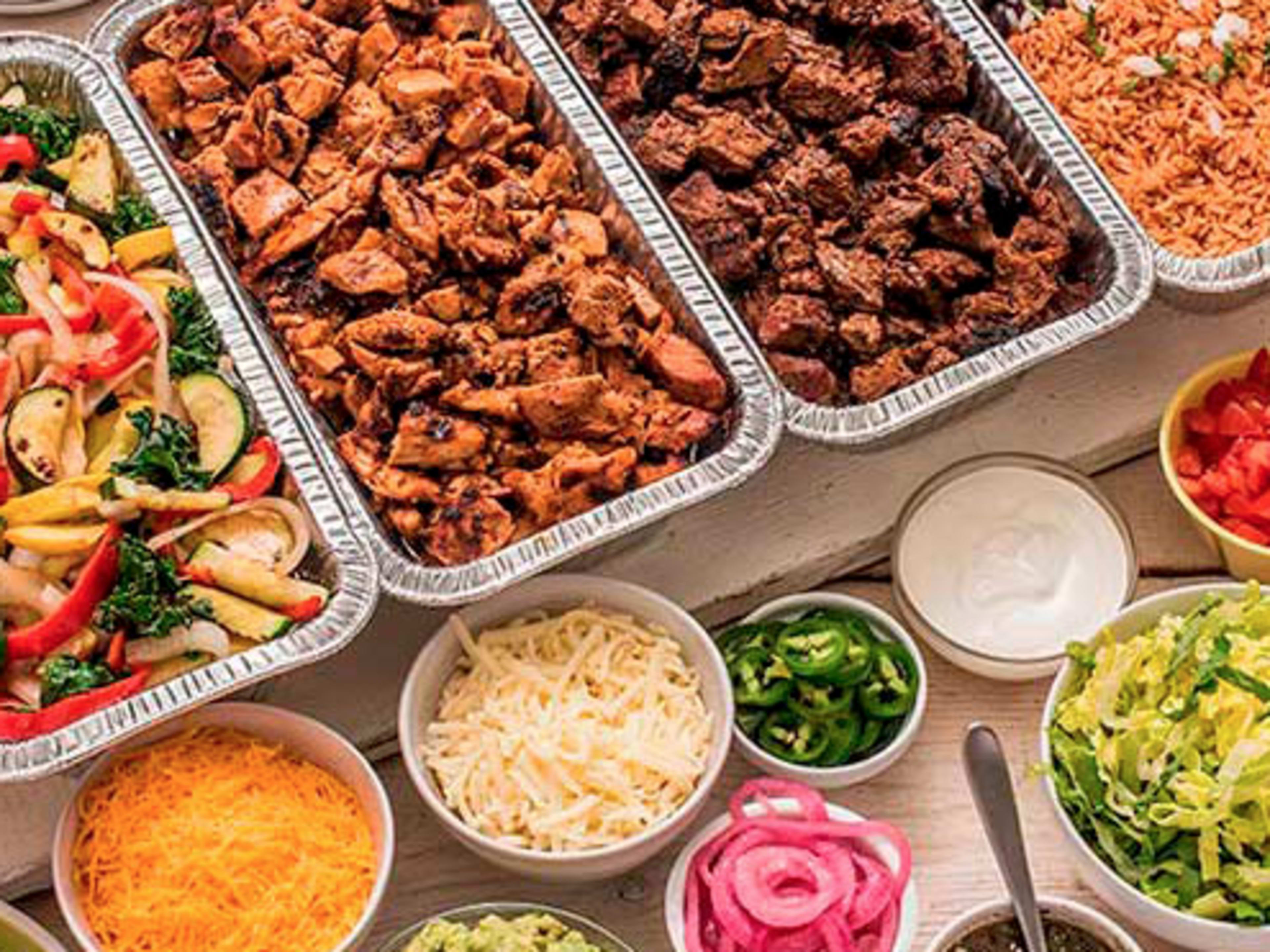 Catered food for 6