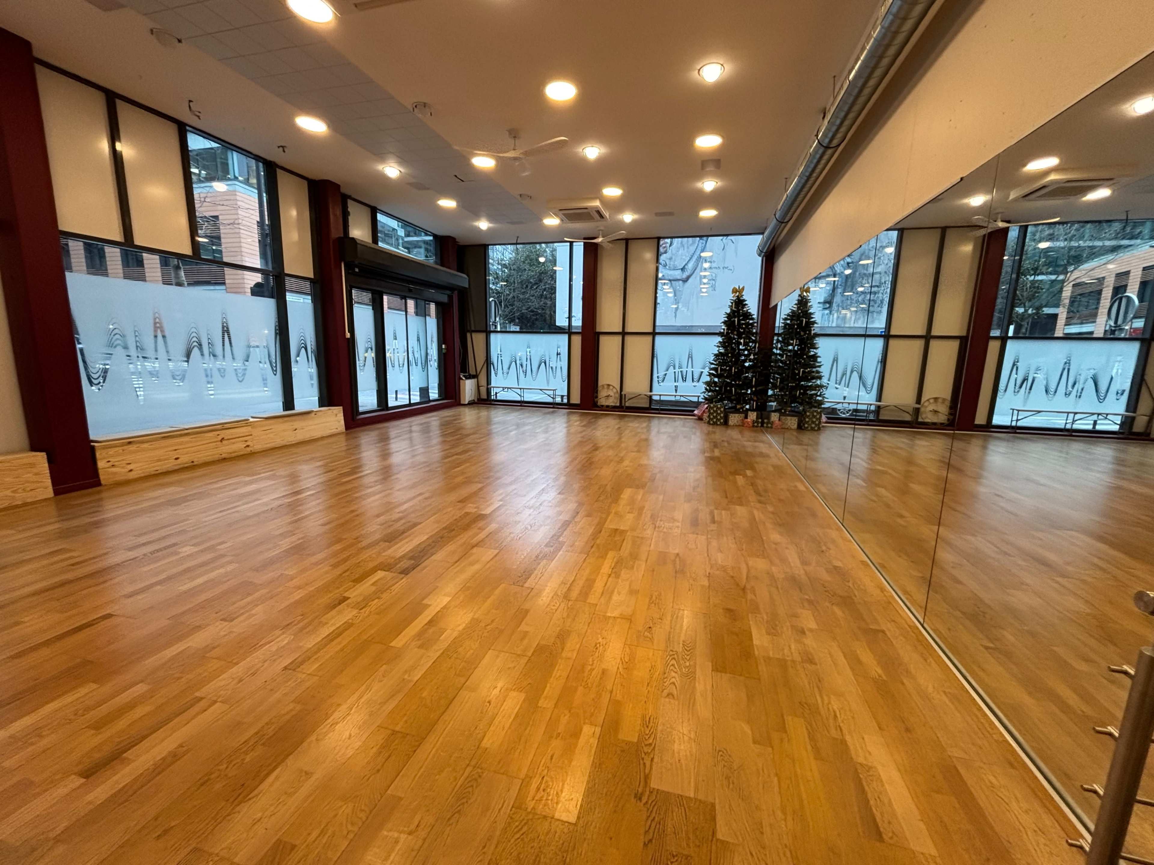 Grande salle de danse avec parquet Image dans Quartier de la Gare, PARIS, 